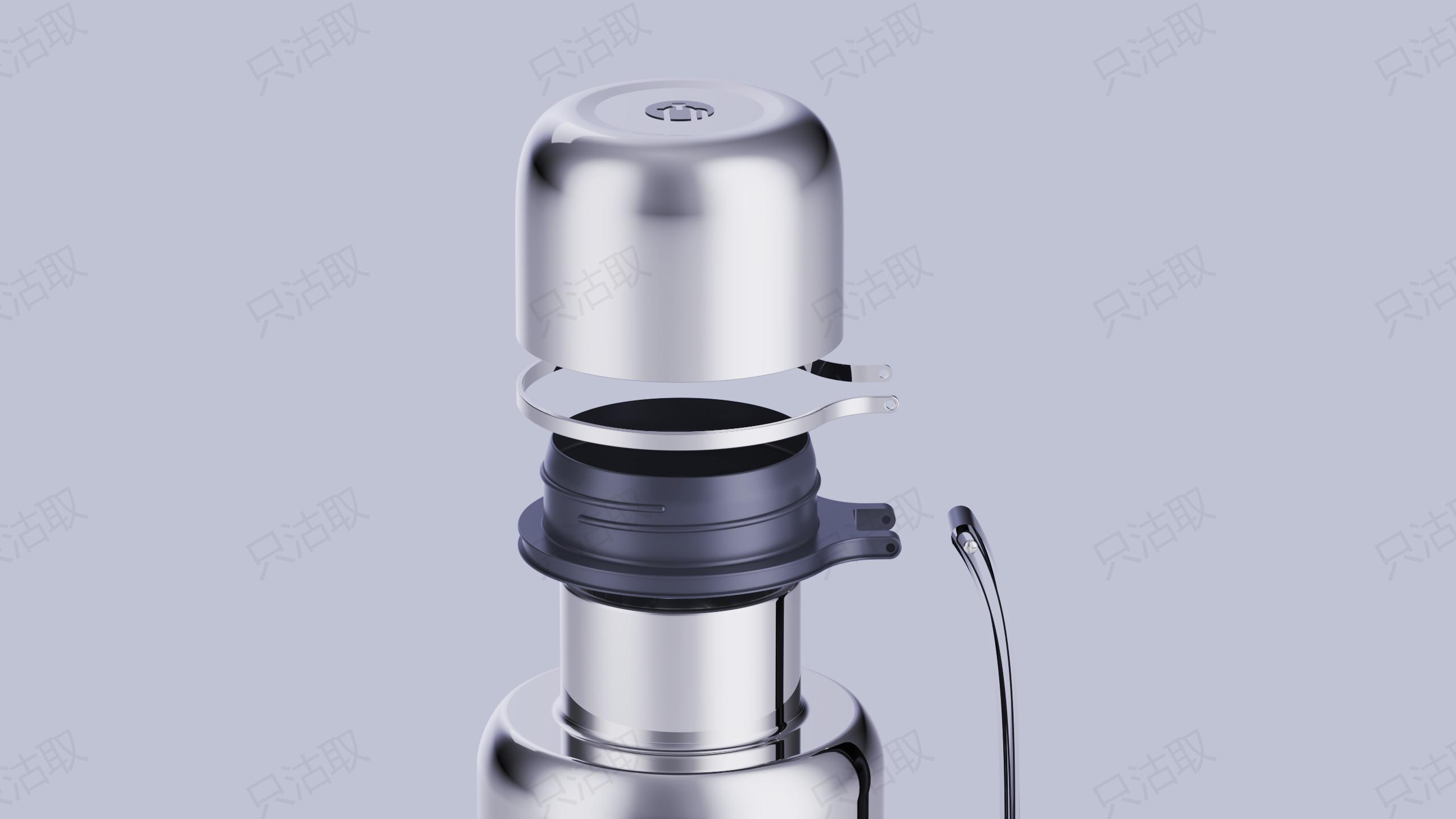 vacuum cup，bullet，All steel，small cup lid，