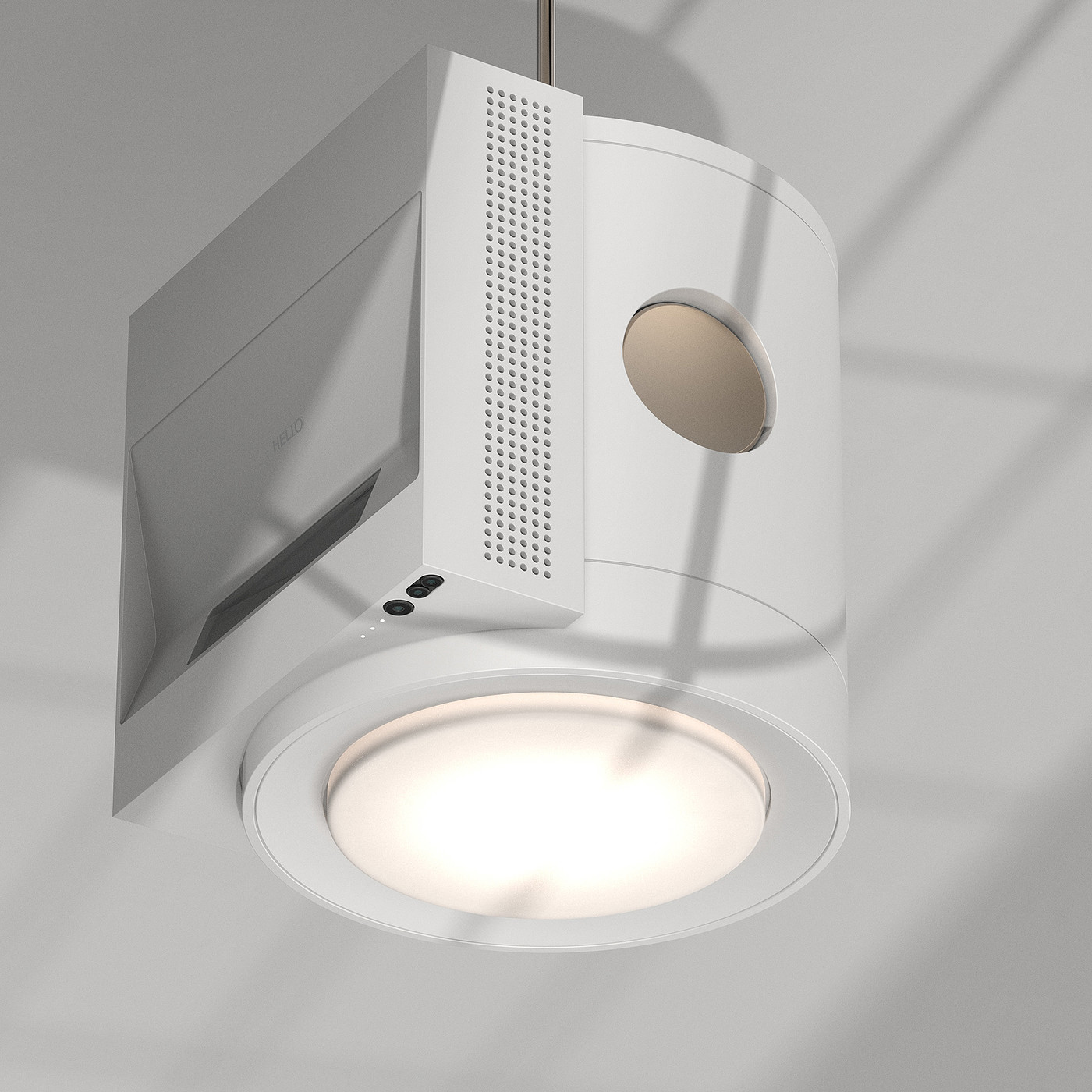 Helion，Projector，product design，white，