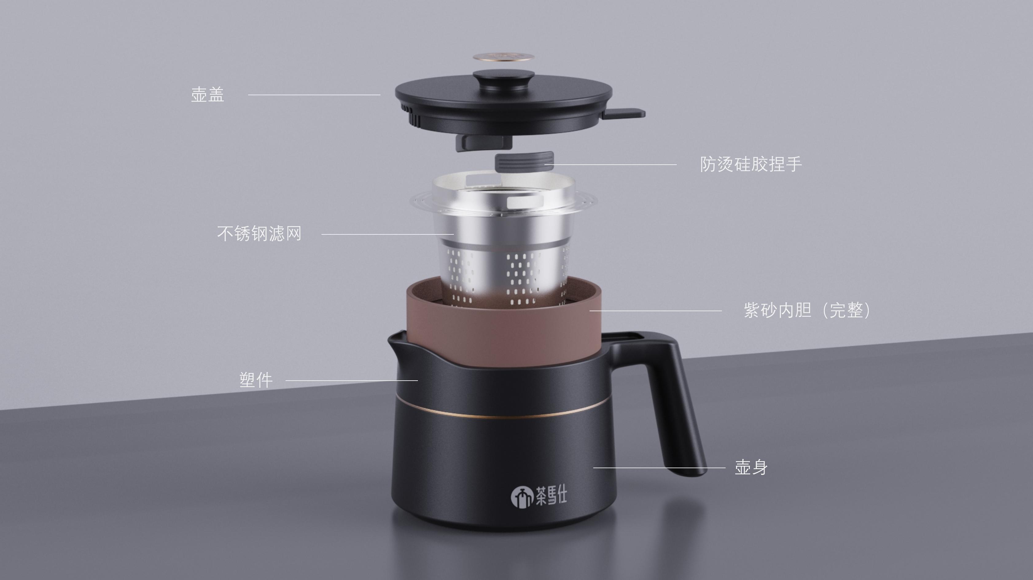 purple sand cup，dark-red enameled pottery teapot，Tabletop pot，teapot，Teapot，Tea cup，