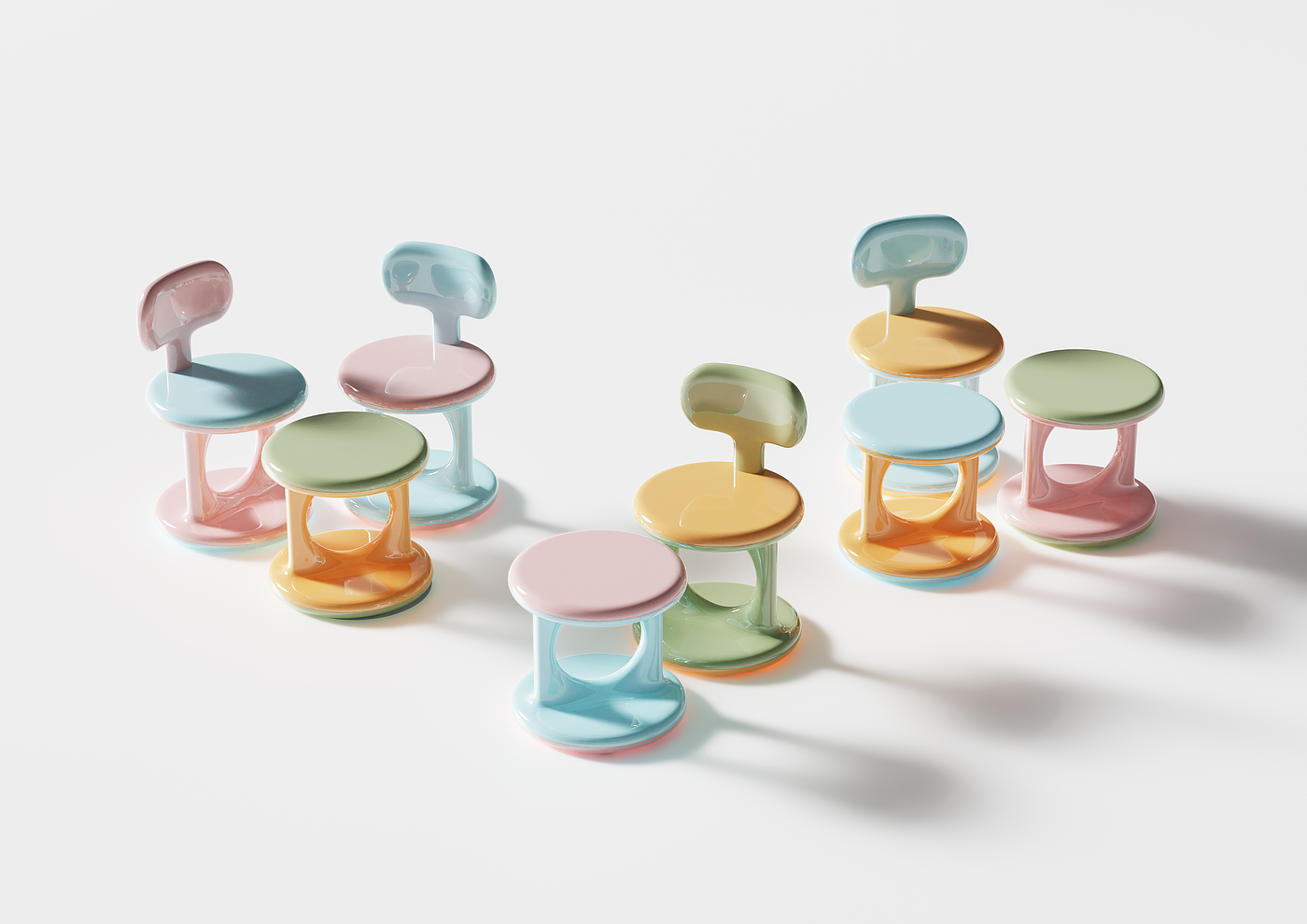 Children's home，child seat，chair，Study chair，Children chair，