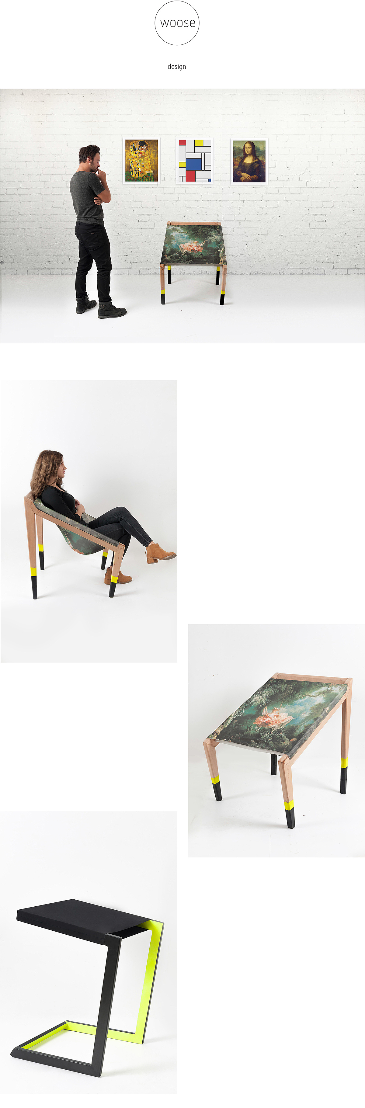 woose design，椅子，纺织品，金属，