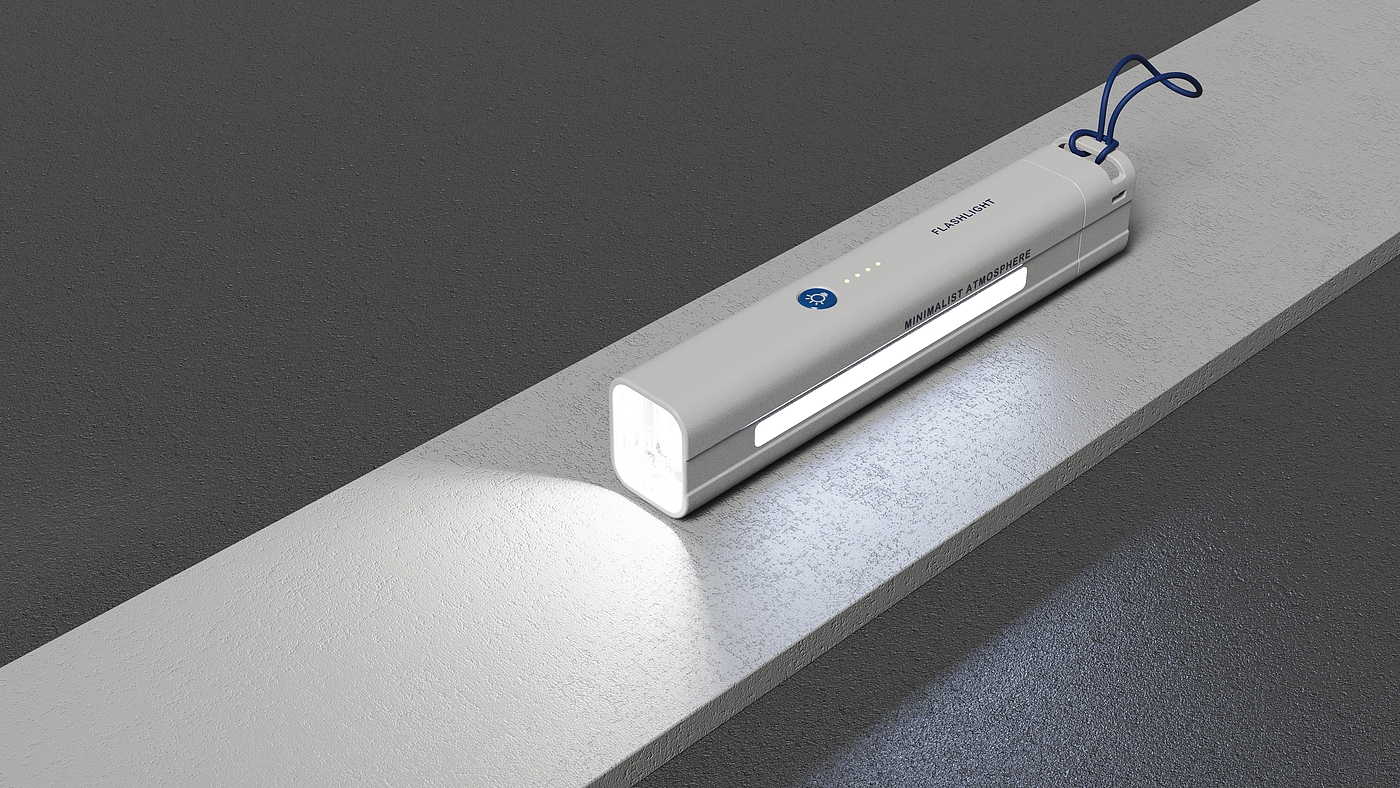 Flashlight，Atmosphere lamp，product design，appearance，Rendering renderings，