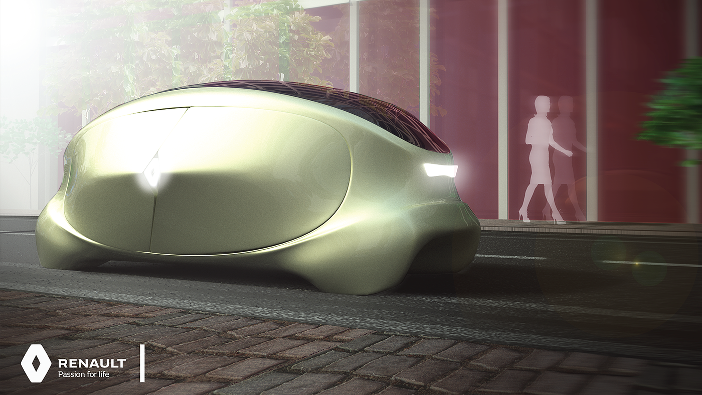 Renault Open，Automobile design，sketch，Future concept，