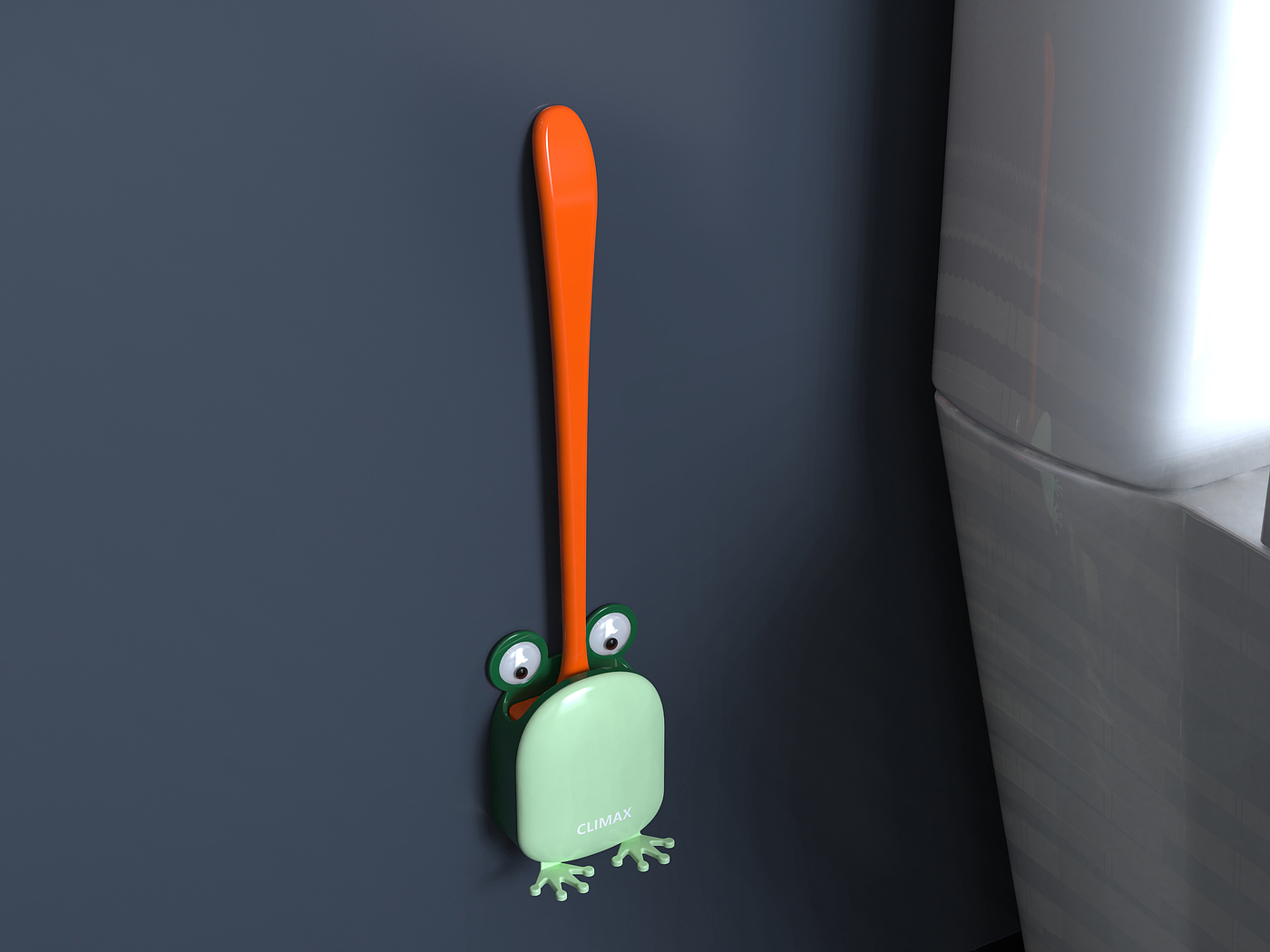 Toilet brush，frog，