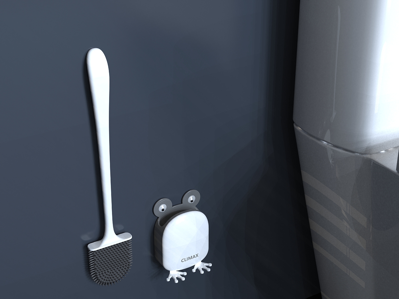 Toilet brush，frog，