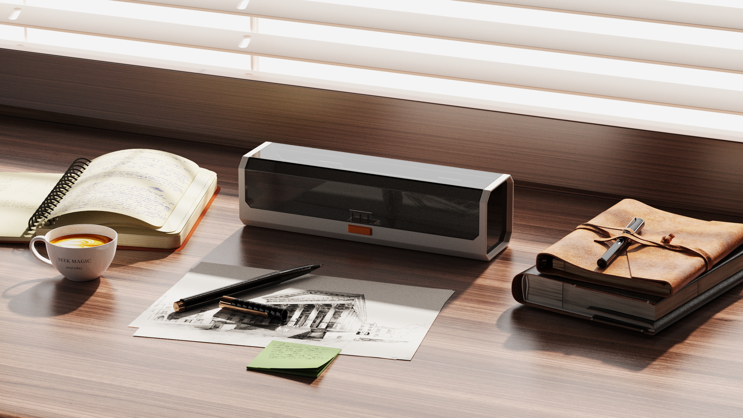 Stationery，to work in an office，Receive，Table setting，