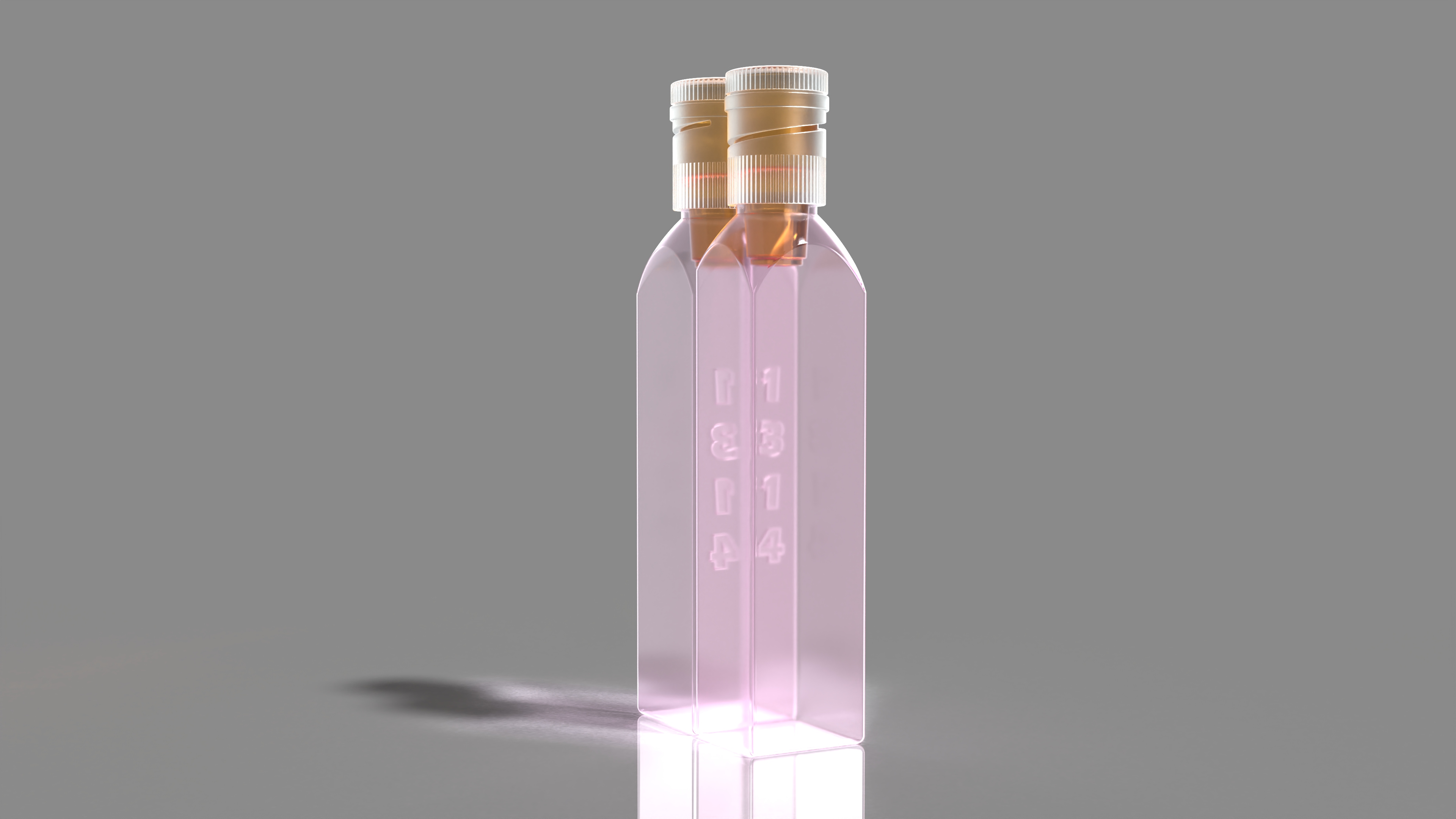 Bottle design, a bottle, dig in the bottle pile，