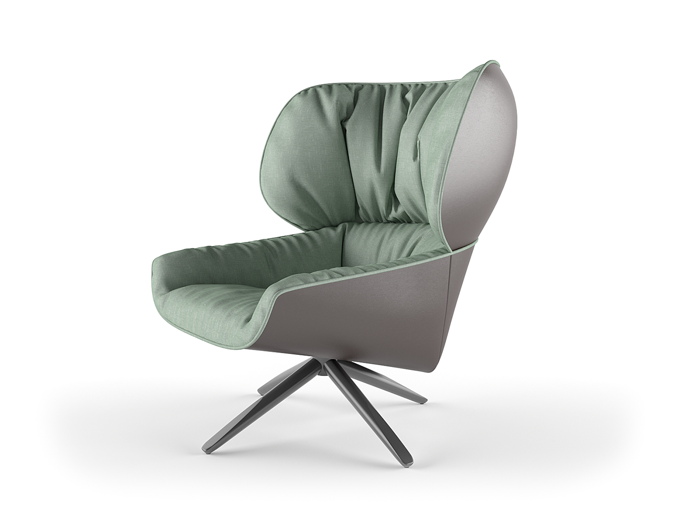 Armchair，grey，TABANO，