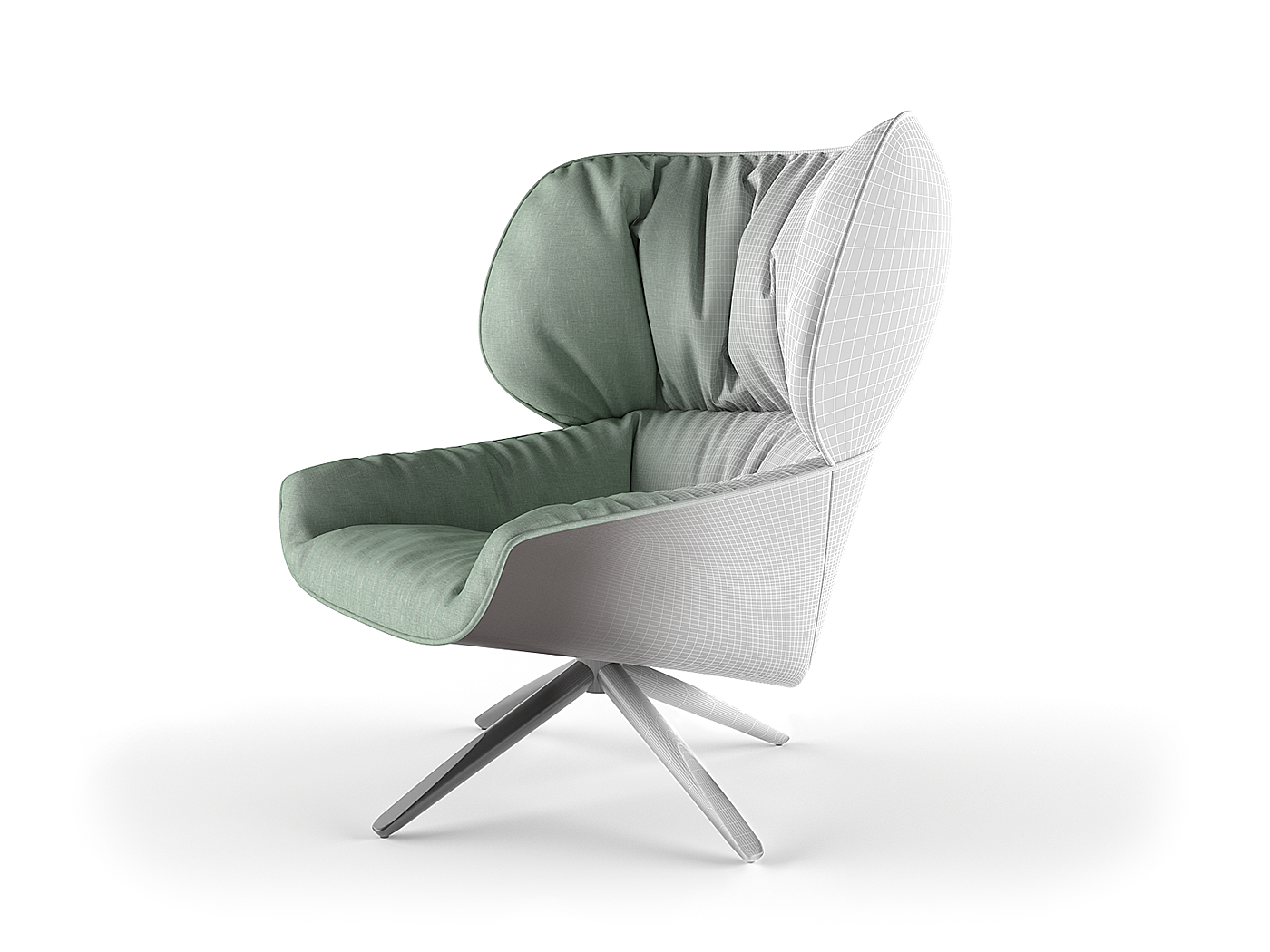 Armchair，grey，TABANO，