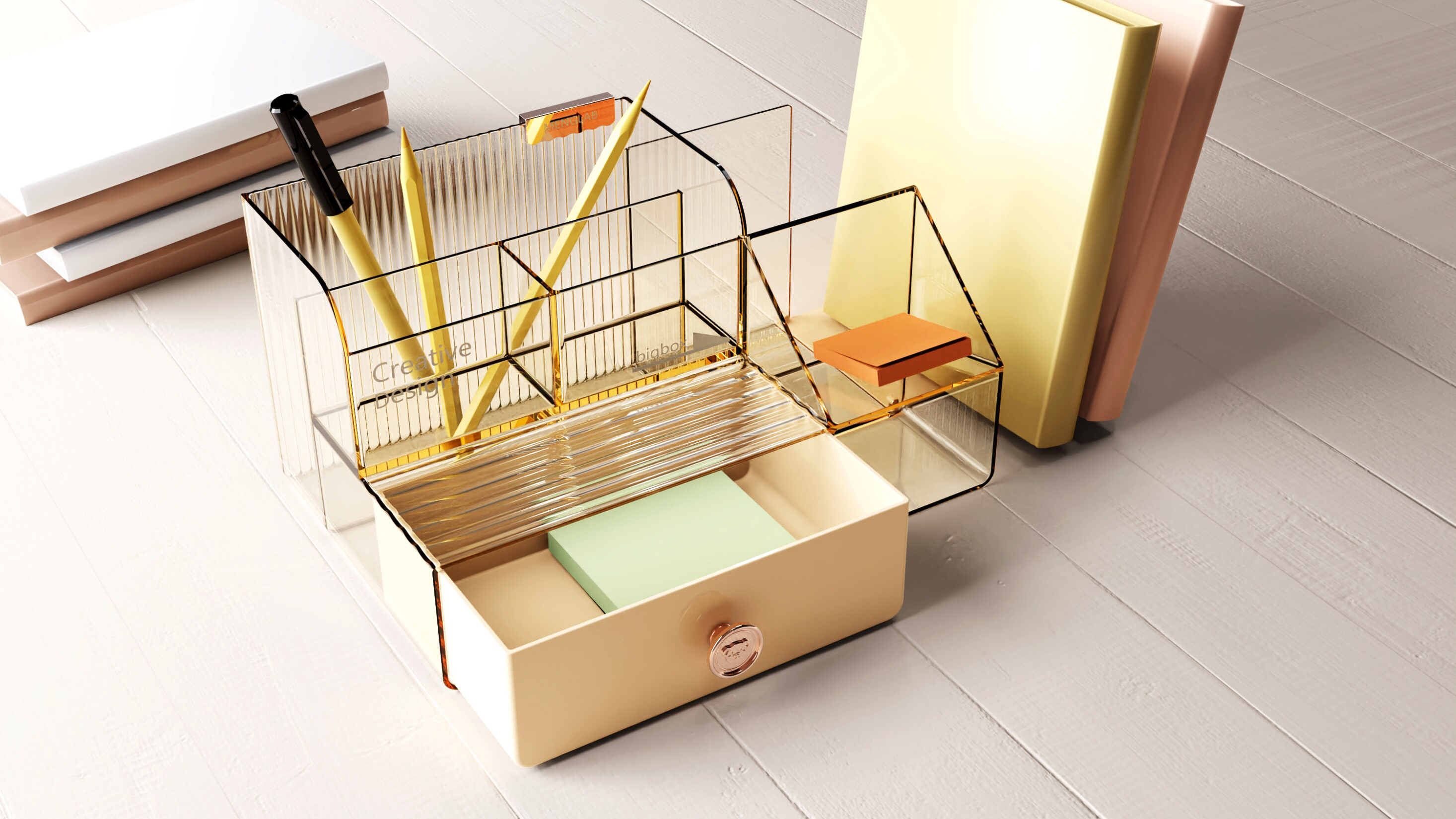 Receive，Seven-pack storage box，Desktop storage box，Stationery storage box，