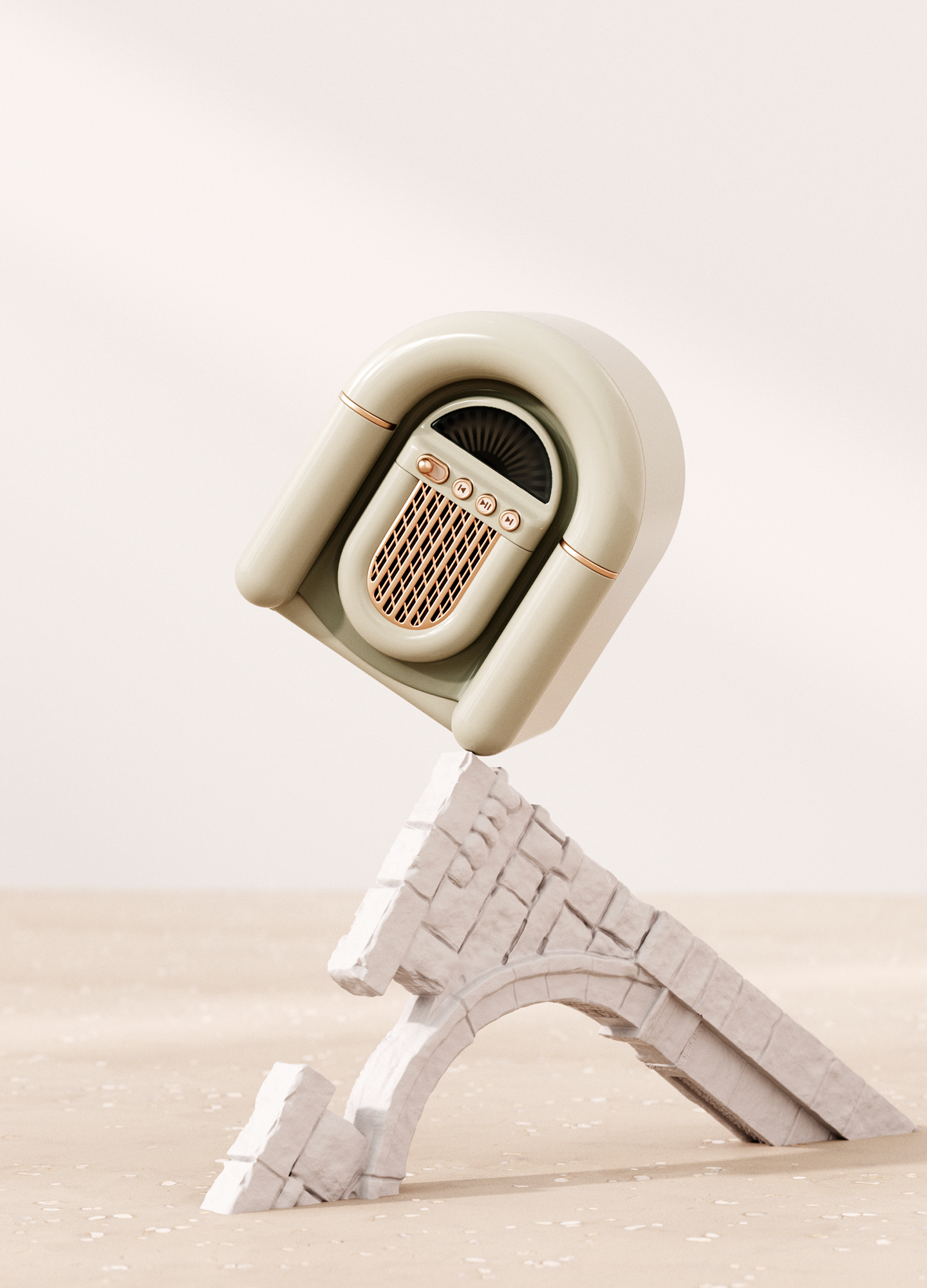 Retro，Bluetooth Speaker ，Light luxury，classic，Jukebox，jukebox，