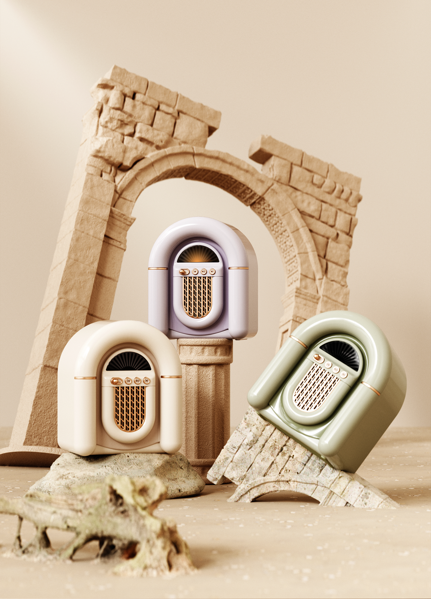 Retro，Bluetooth Speaker ，Light luxury，classic，Jukebox，jukebox，