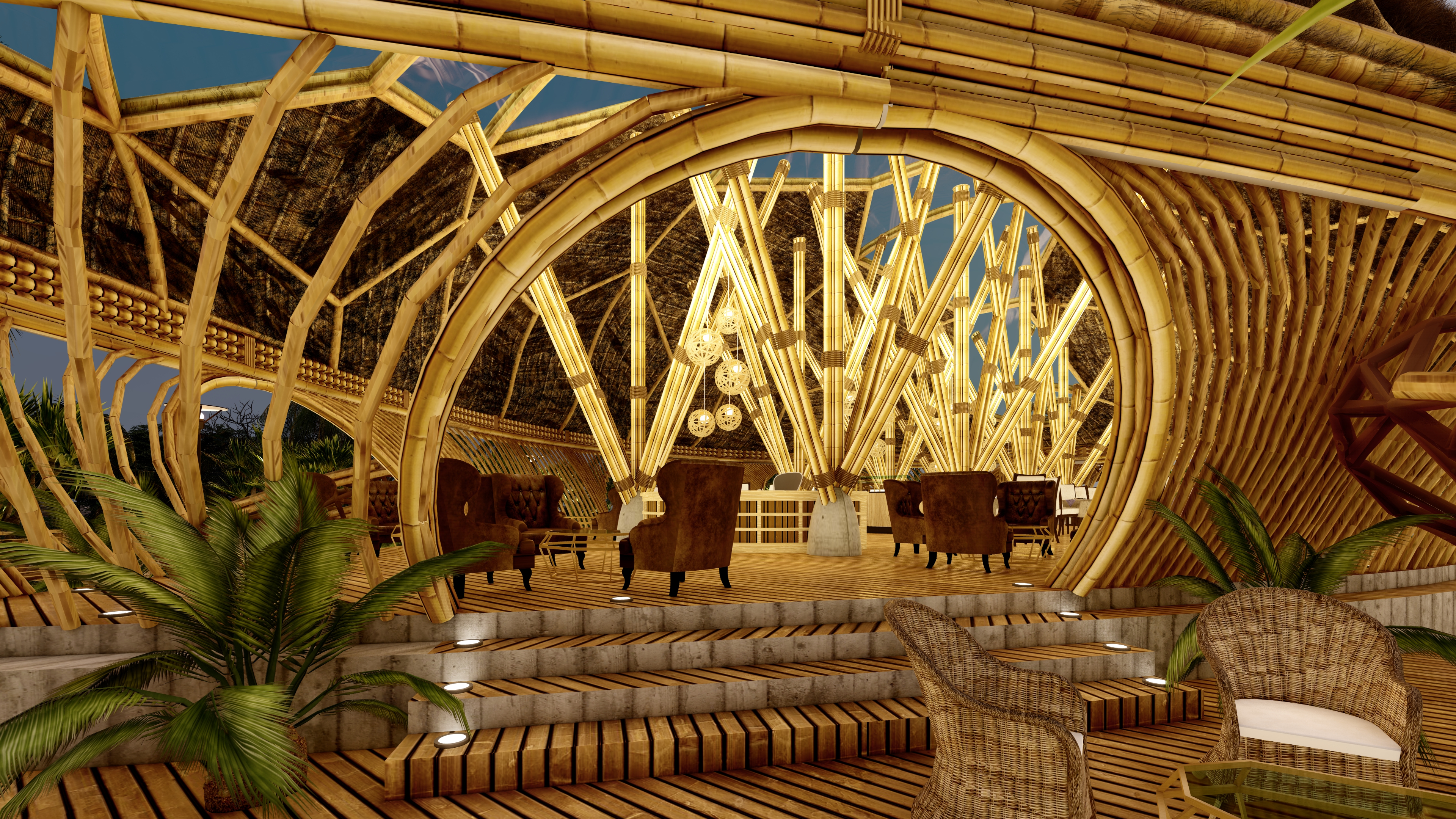 Architecture，visualization，Bamboo，Bamboo Architecture，lumion，