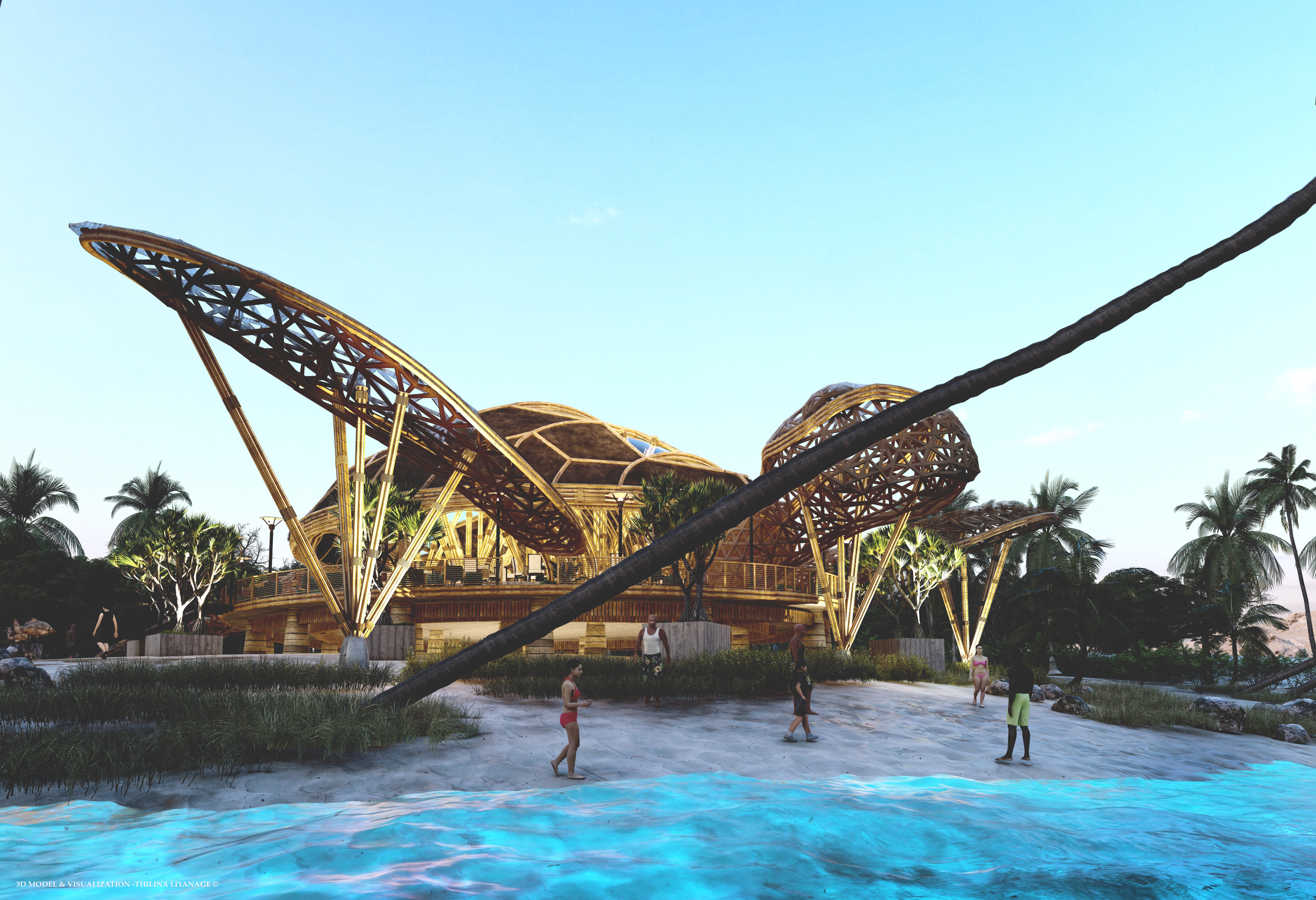 Architecture，visualization，Bamboo，Bamboo Architecture，lumion，