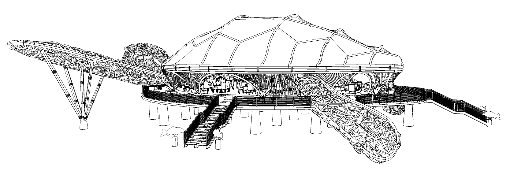 Architecture，visualization，Bamboo，Bamboo Architecture，lumion，