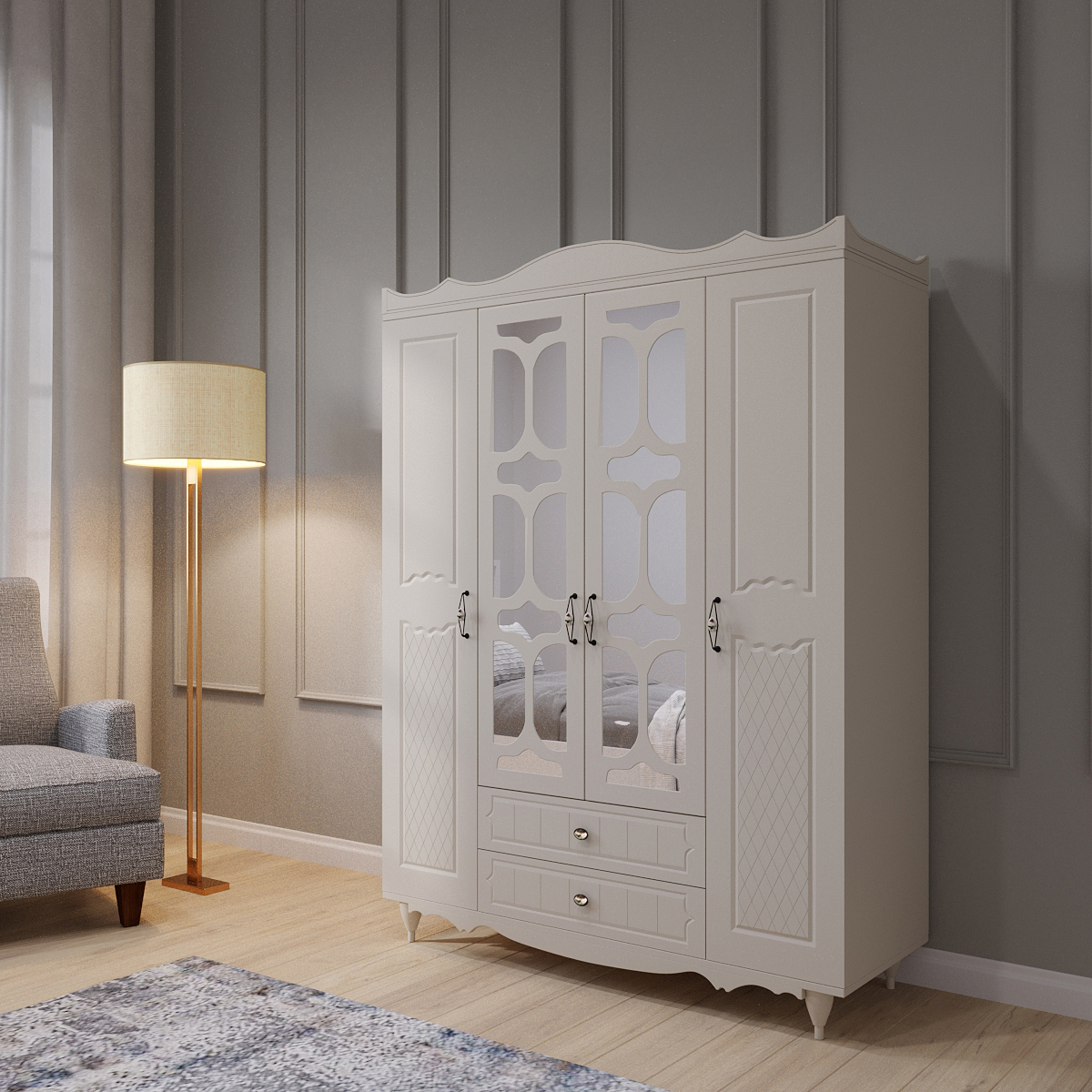 wardrobe，Model，furniture，product design，Home Furnishing，industrial design，cgi，