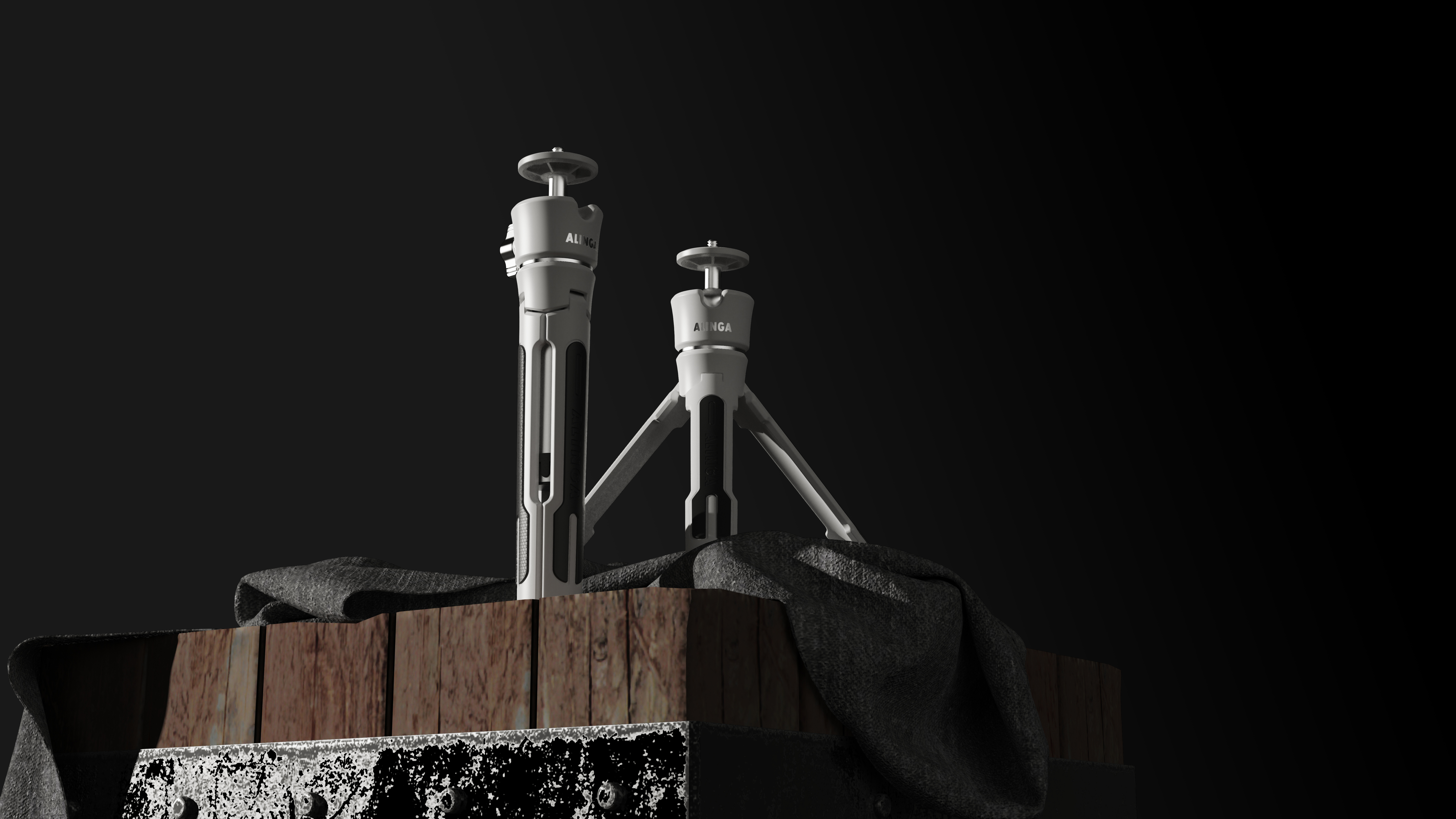 tripod，Mobile phone tripod，SLR Tripod，Mecha wind，Science fiction style，