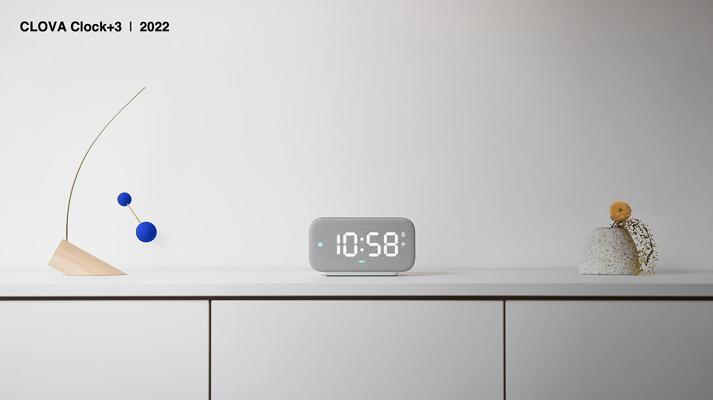 Clova，Clock，speaker，Digital，