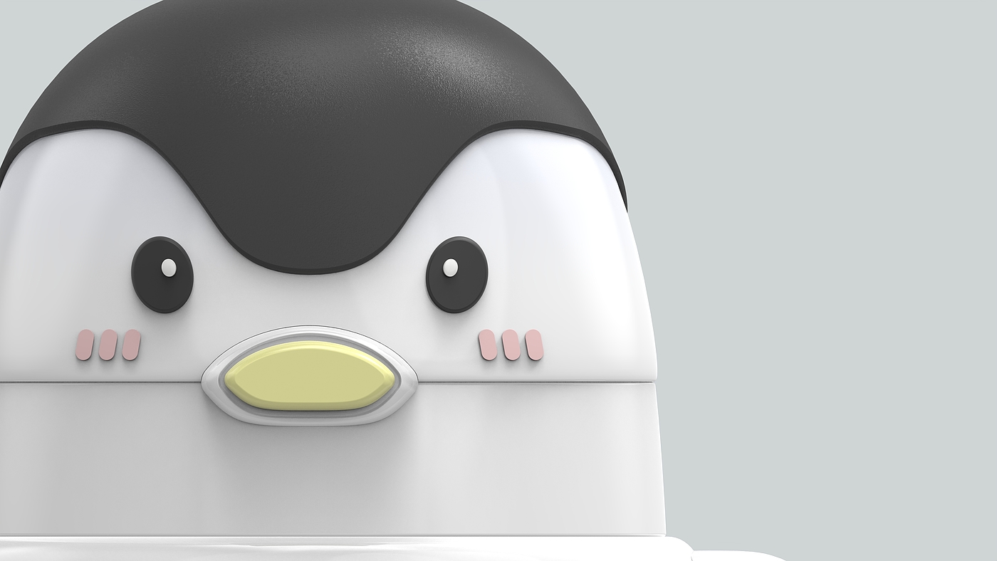 product design，industrial design，baby Trainer Cup，Bionics Design ，penguin，Children's water cup，Children's products，