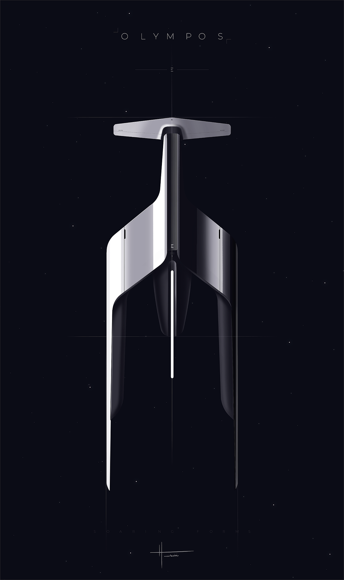 Soaring Forms，Aerocraft，originality，Digital art，