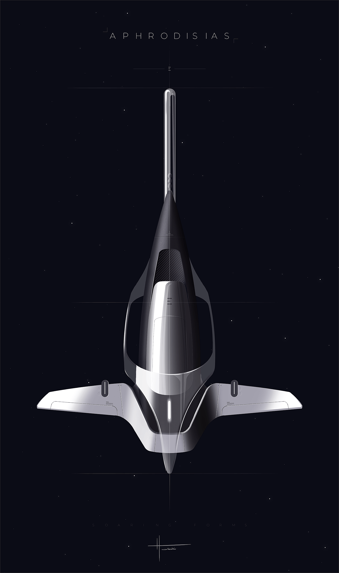 Soaring Forms，Aerocraft，originality，Digital art，