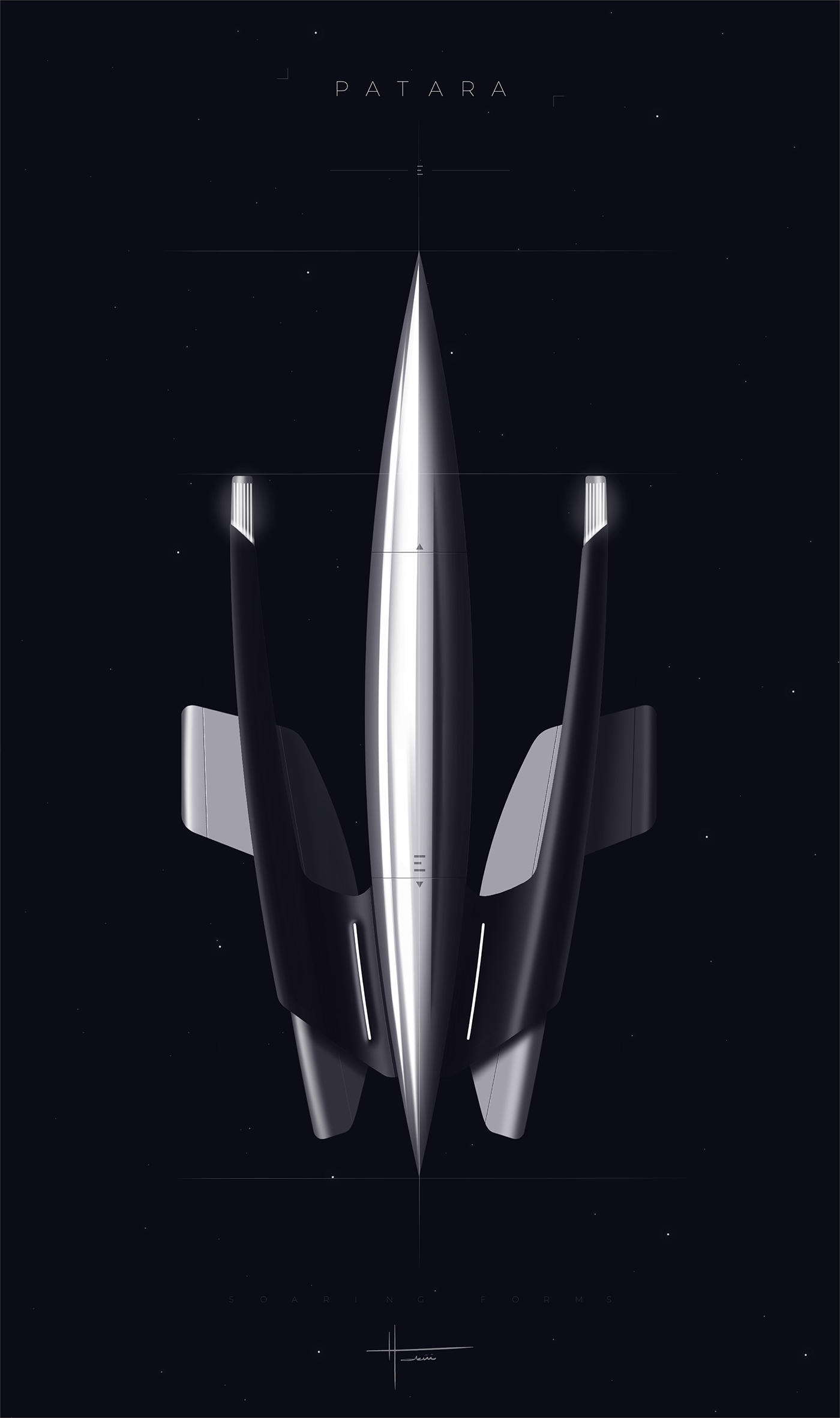 Soaring Forms，Aerocraft，originality，Digital art，