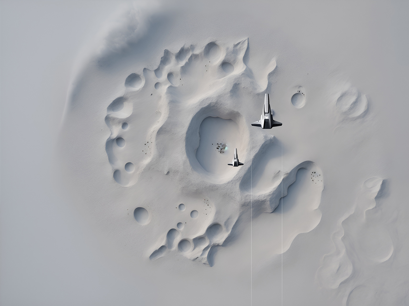 Soaring Forms，Aerocraft，originality，Digital art，