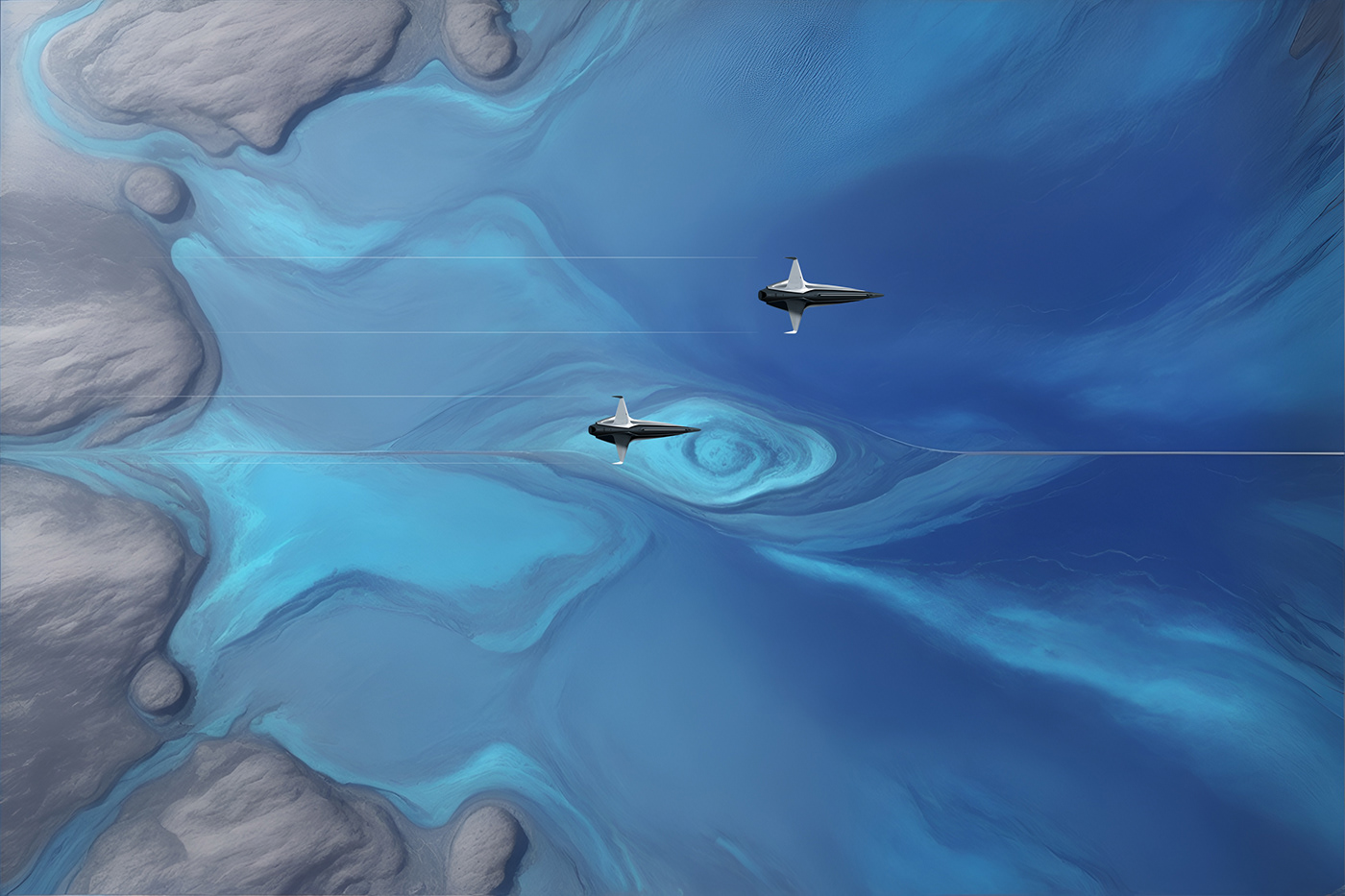 Soaring Forms，Aerocraft，originality，Digital art，