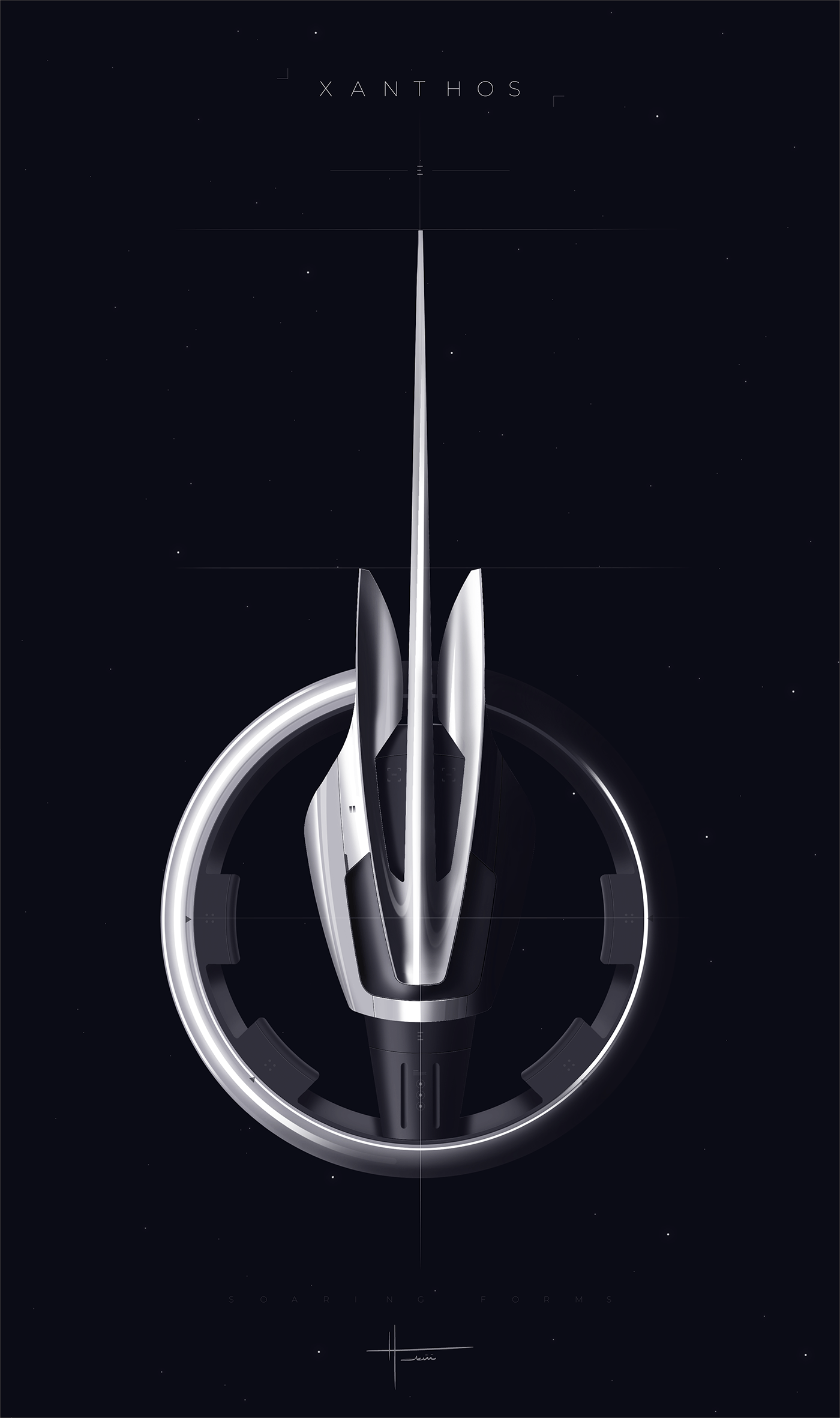 Soaring Forms，Aerocraft，originality，Digital art，