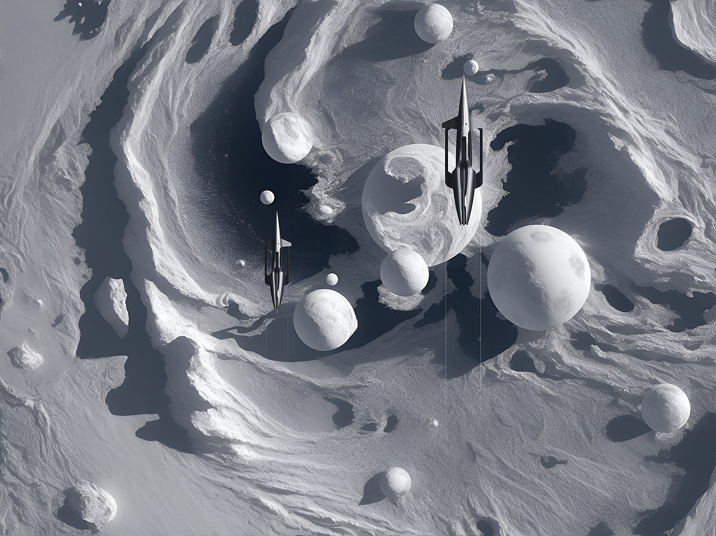 Soaring Forms，Aerocraft，originality，Digital art，