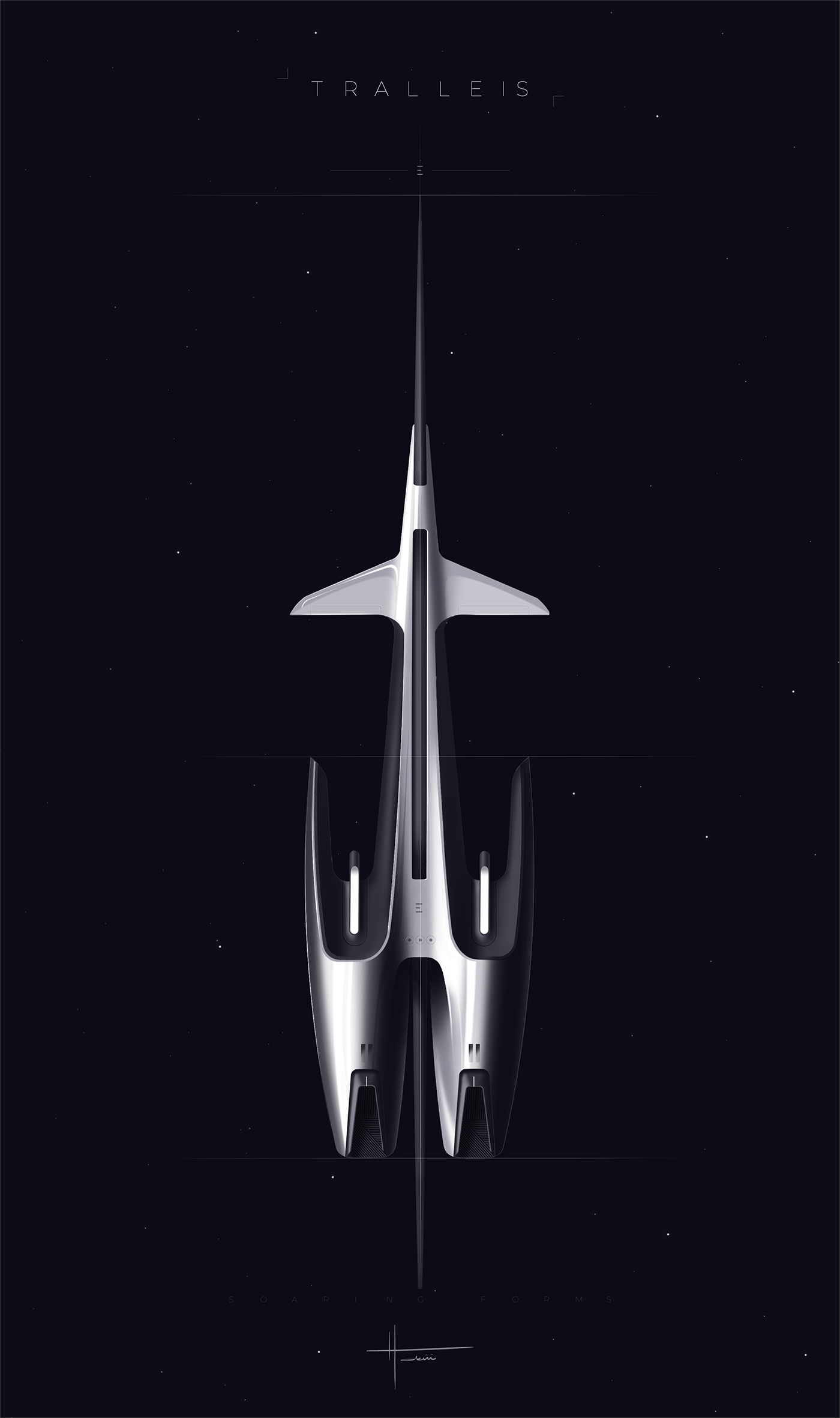 Soaring Forms，Aerocraft，originality，Digital art，