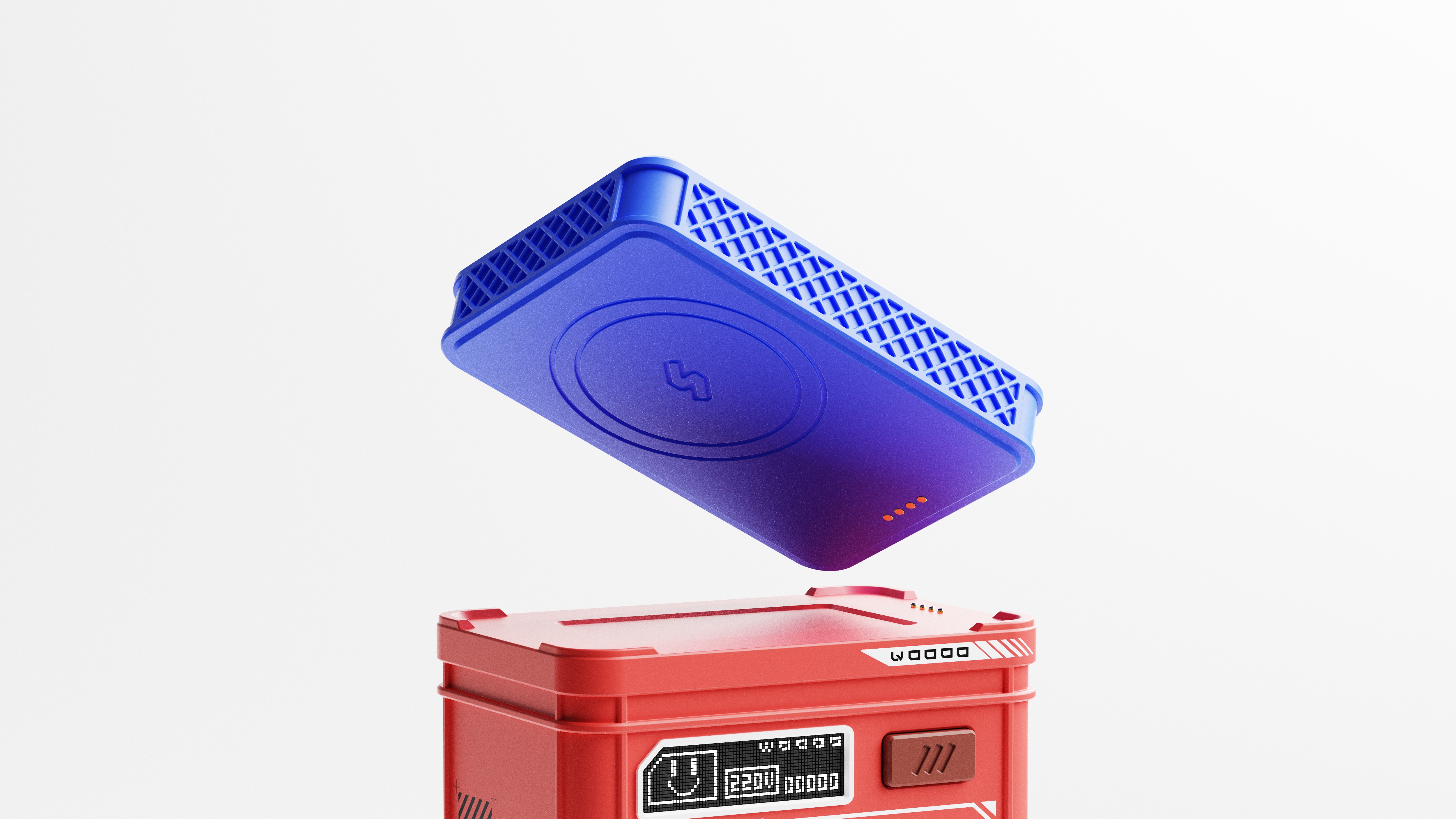 product design，Charger，industrial design，Keyshot rendering，