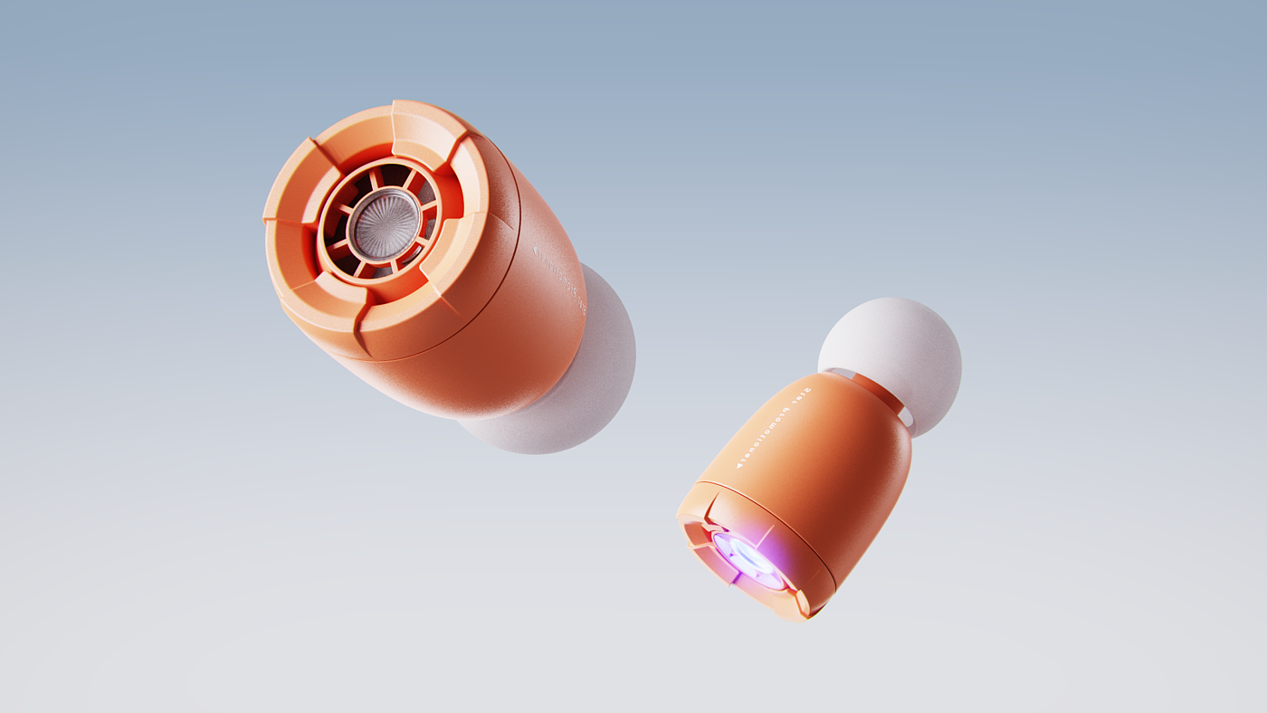 industrial design，product design，original，sample reels，Render，keyshot，headset，
