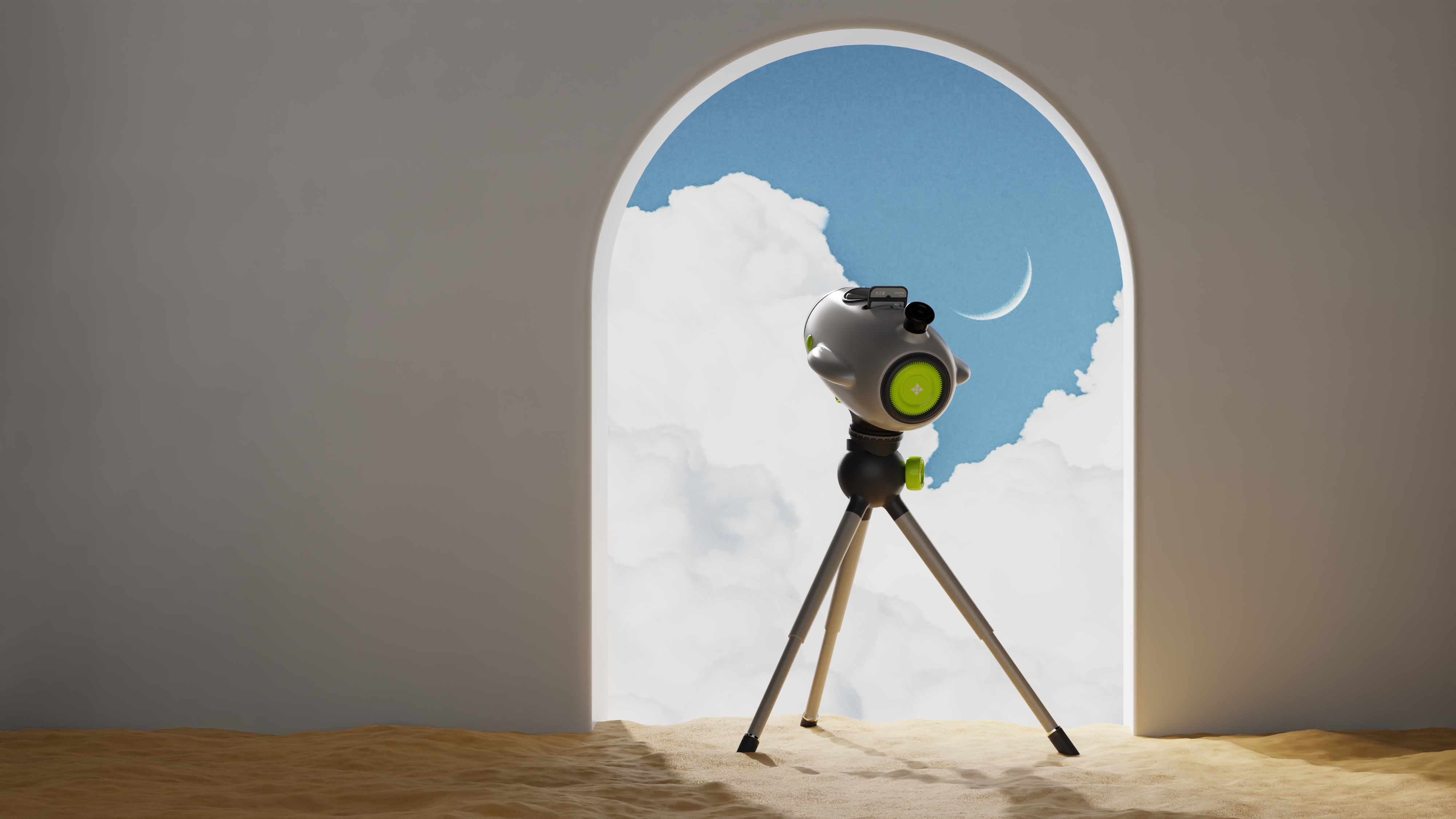 product design，children，telescope，intelligent telescope，keyshot，Render，modeling，sample reels，