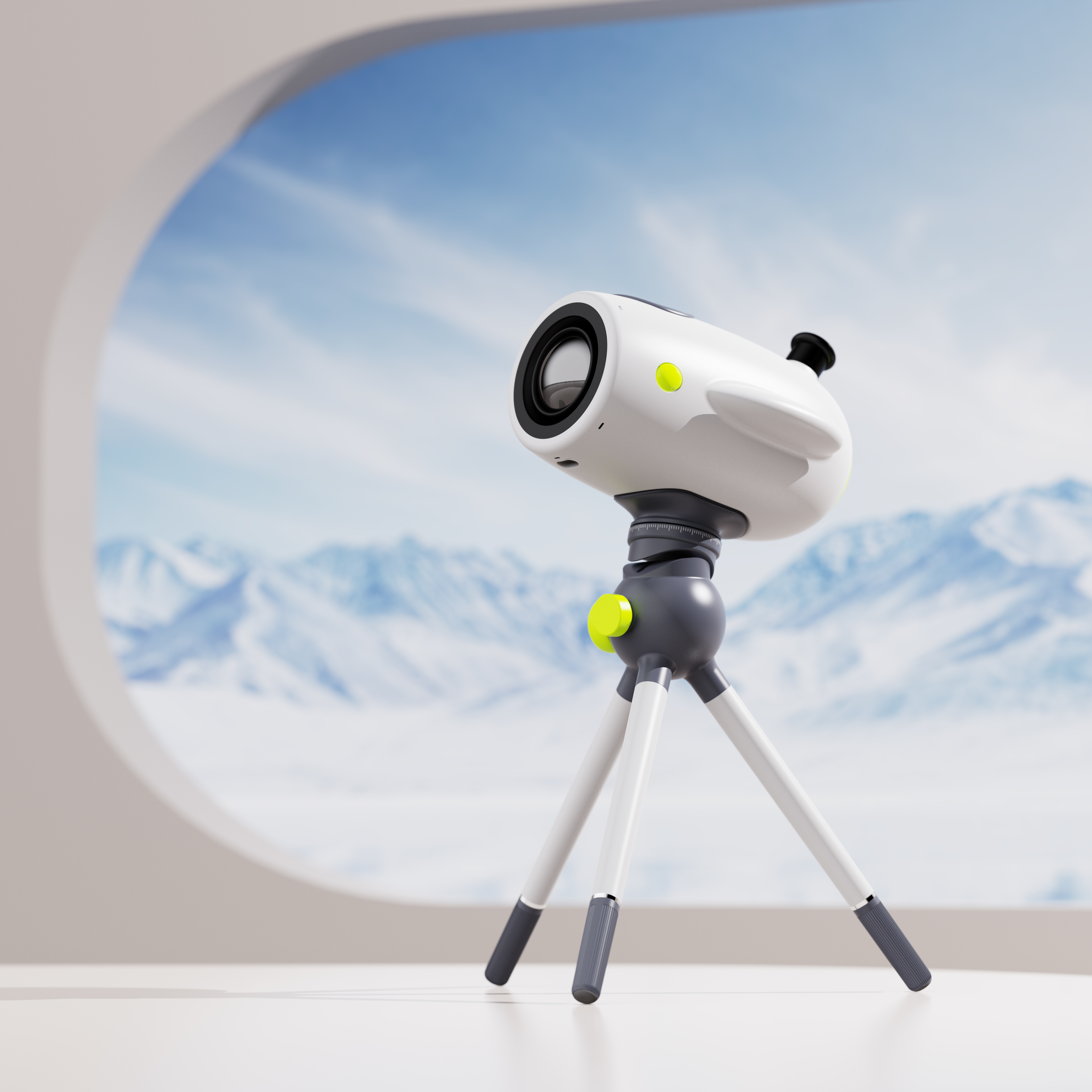product design，children，telescope，intelligent telescope，keyshot，Render，modeling，sample reels，