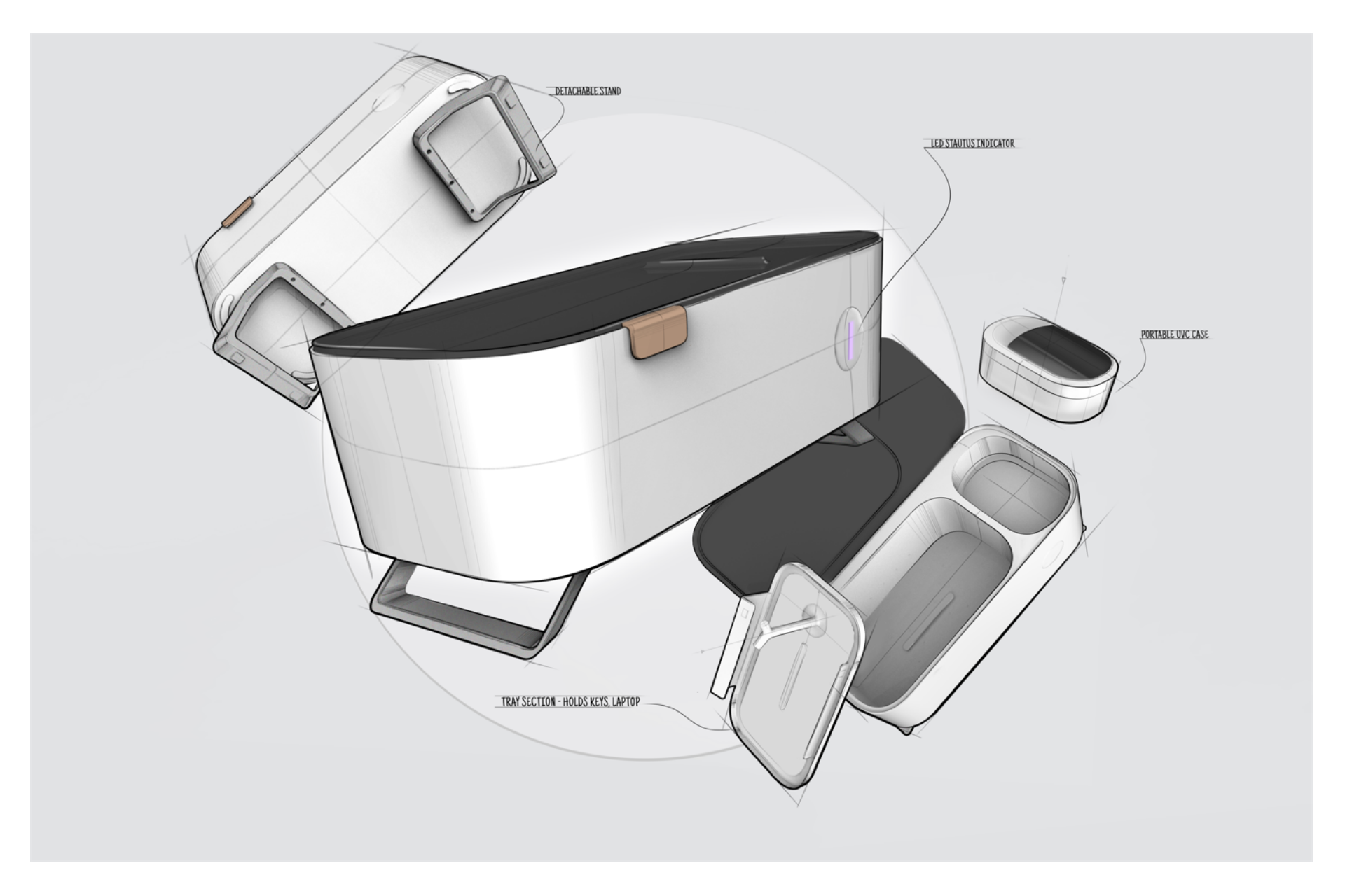 Sterilizer，product design，industrial design，design，UV Sanitiser，