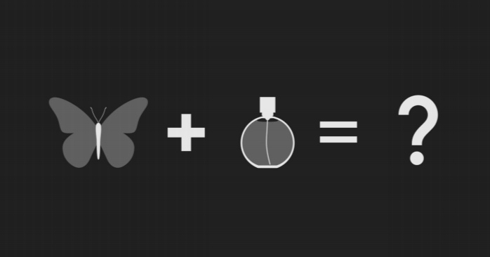 Perfume bottle，butterfly，