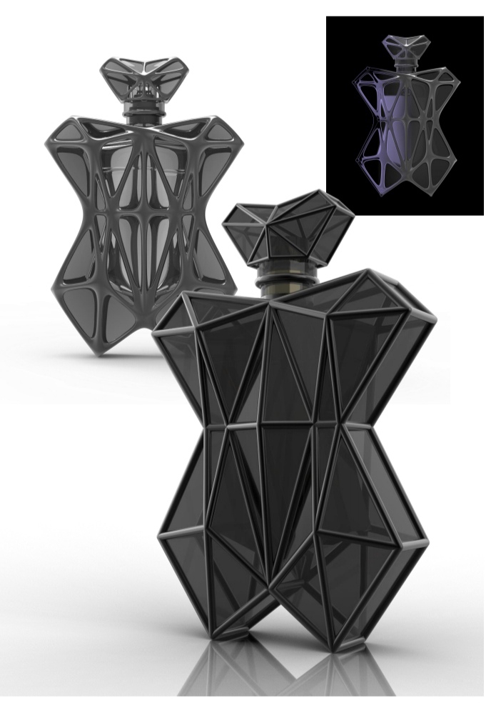 Perfume bottle，butterfly，