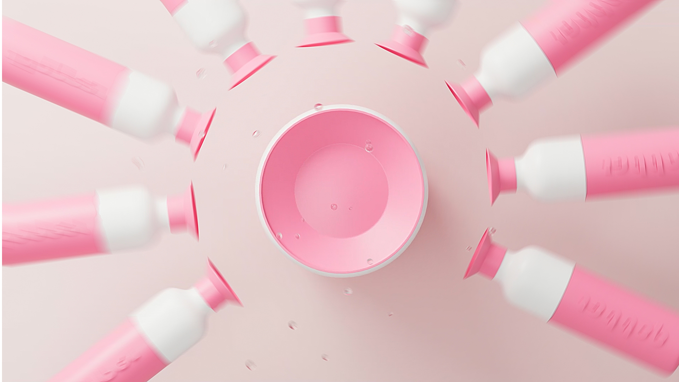 c4d，产品动画，octane，水杯，