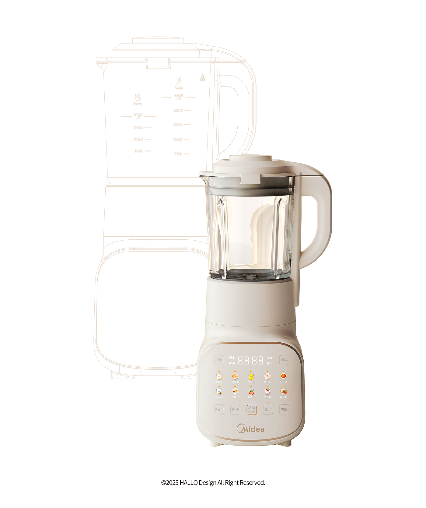 # Original design，#Industrial Design，# CMF design，# Visual rendering，# Wall Breaking Machine，# Kitchen appliances，