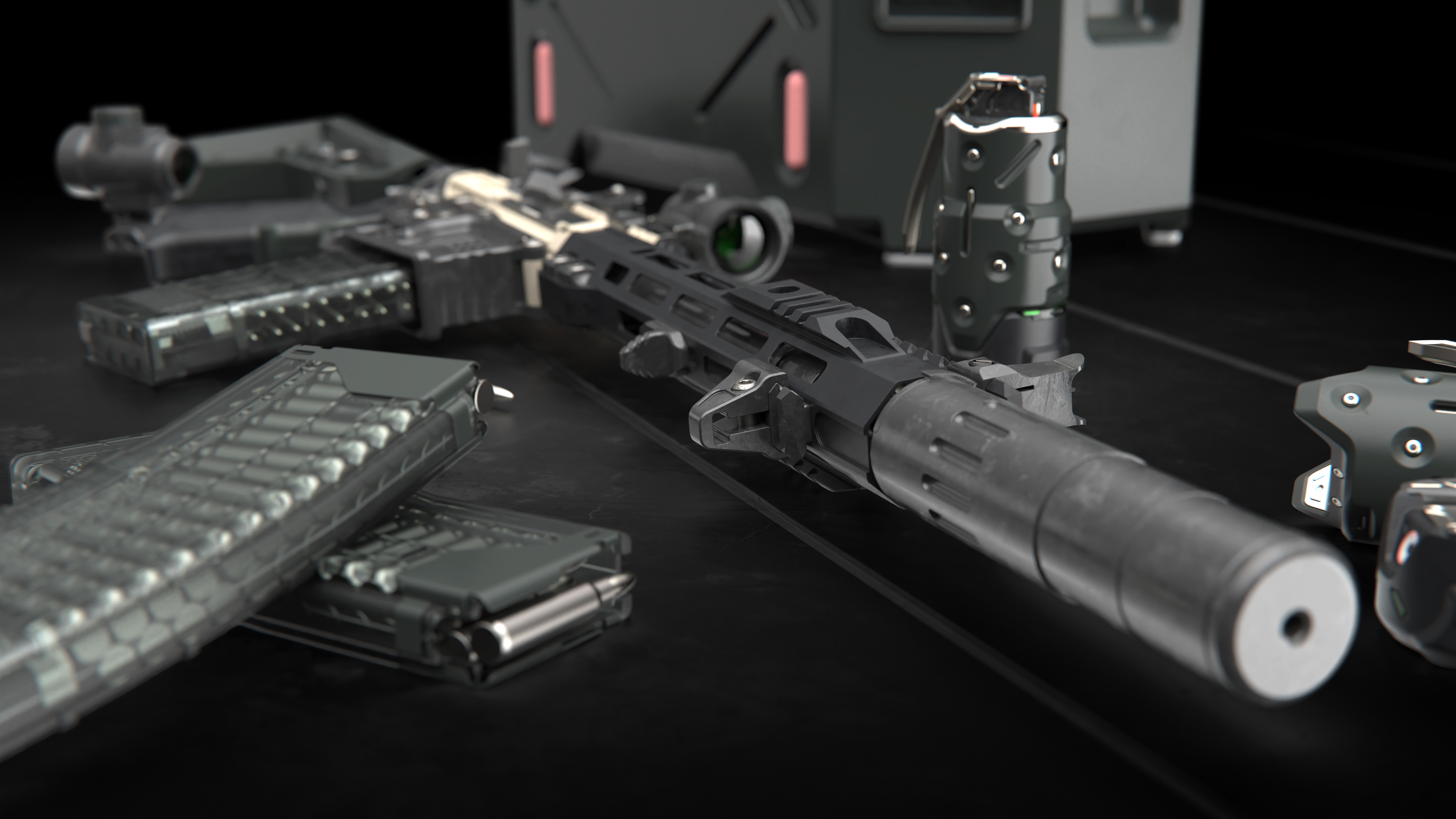 Assault rifle，firearms，arms，sporting facilities，