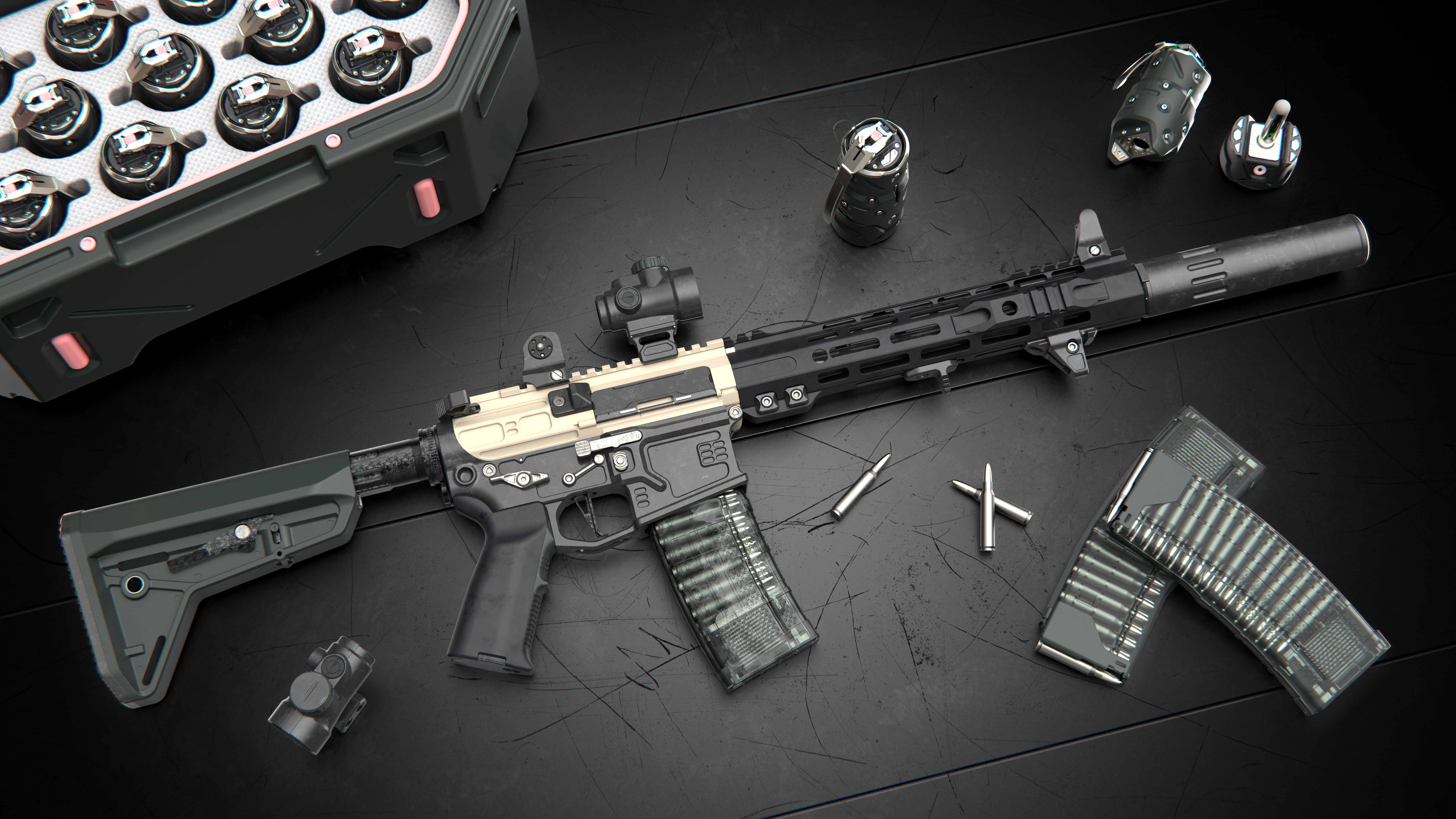 Assault rifle，firearms，arms，sporting facilities，