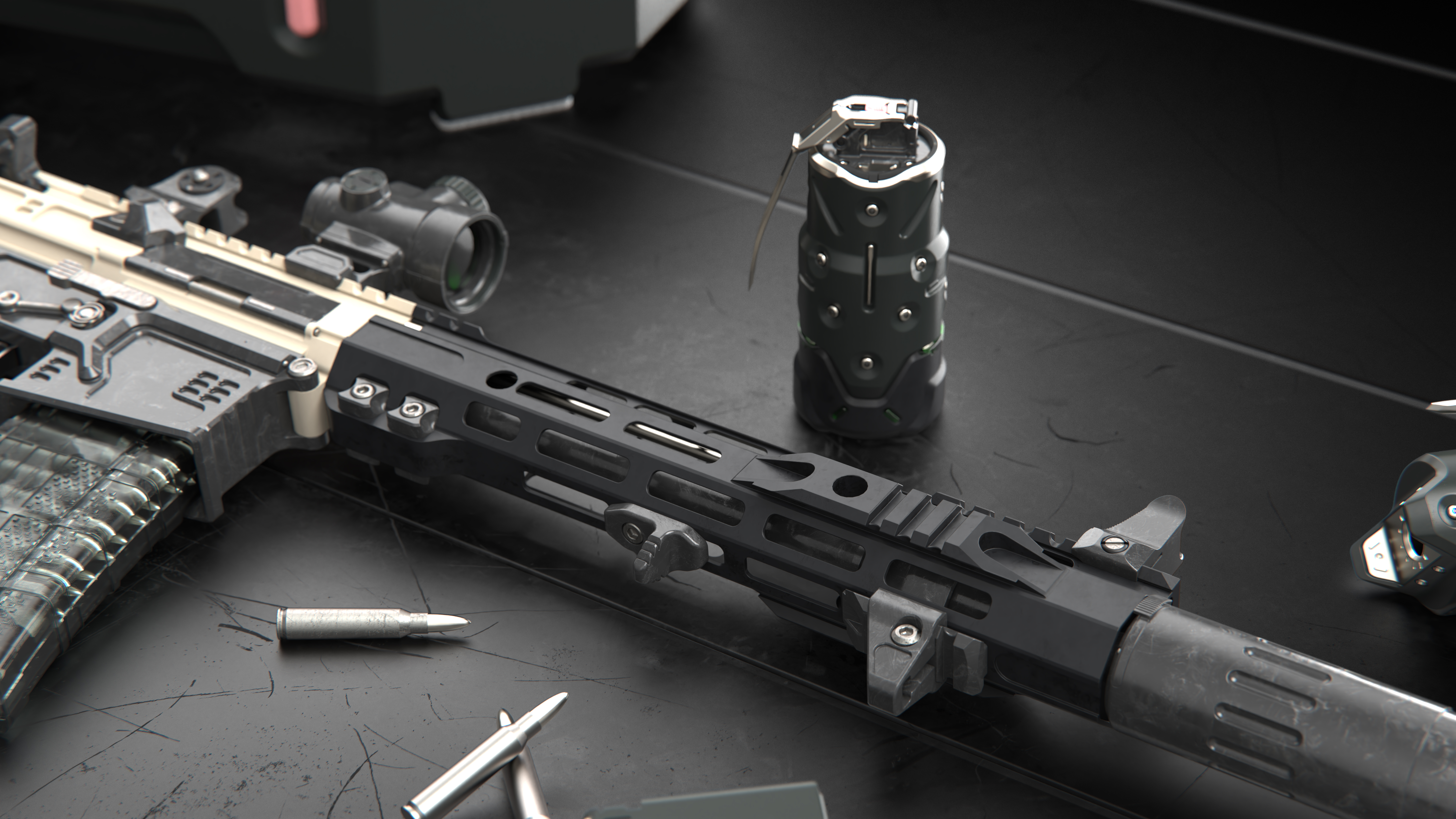 Assault rifle，firearms，arms，sporting facilities，