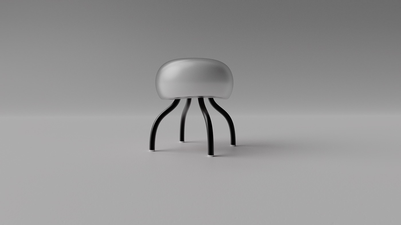 bench, bionic design, jellyfish，