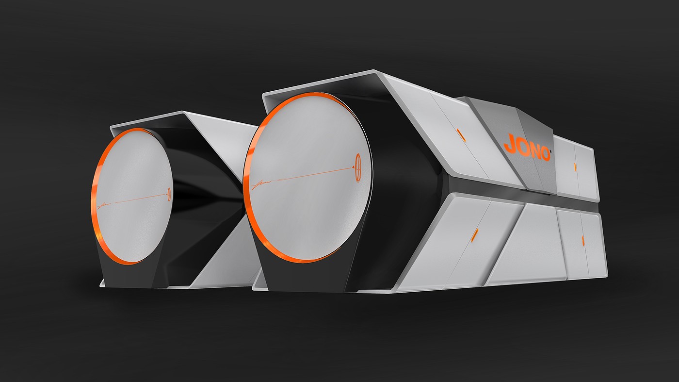Sheet metal equipment，garbage collection，Mecha Style，Coating design，