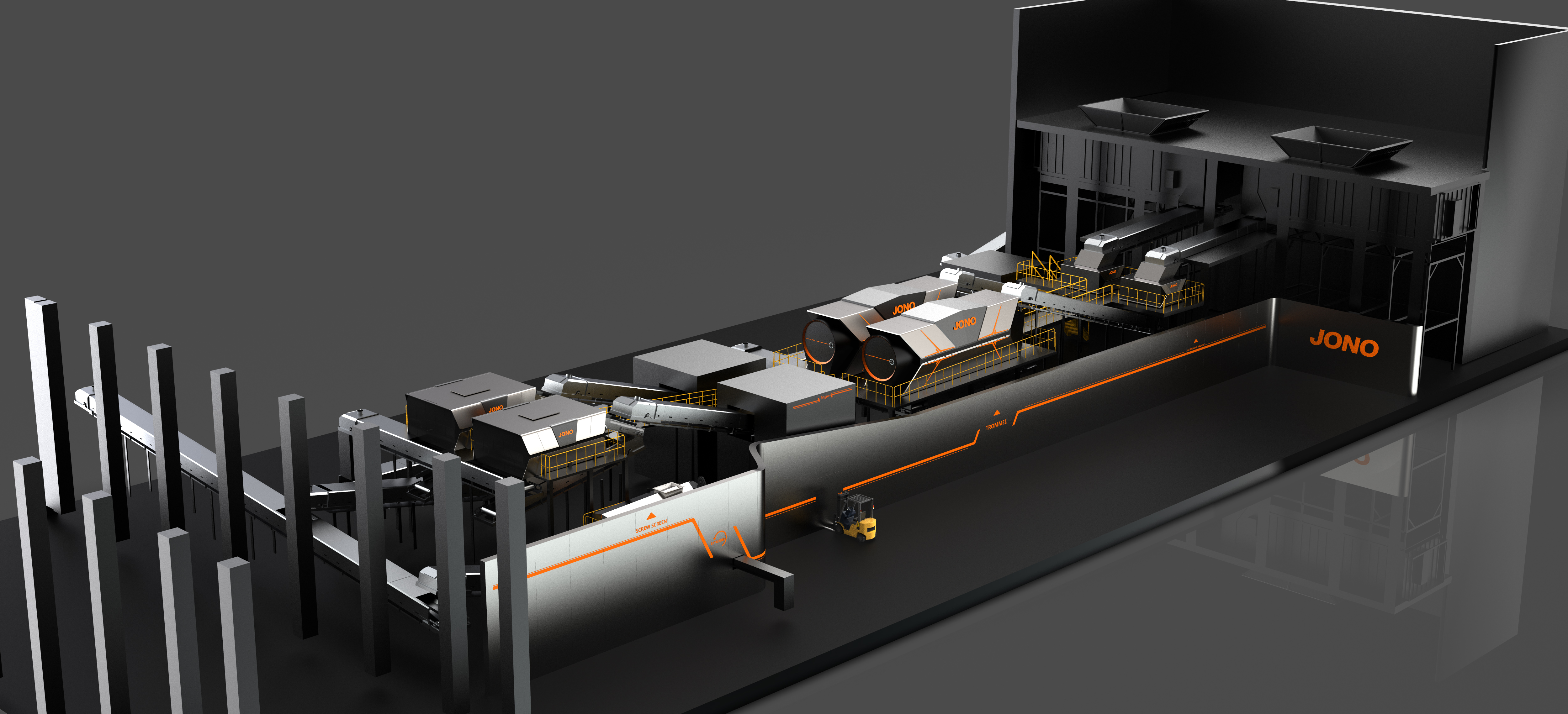 Sheet metal equipment，garbage collection，Mecha Style，Coating design，