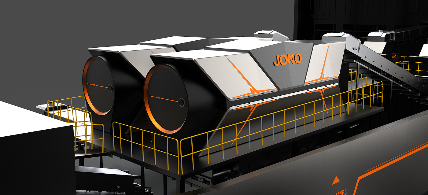 Sheet metal equipment，garbage collection，Mecha Style，Coating design，