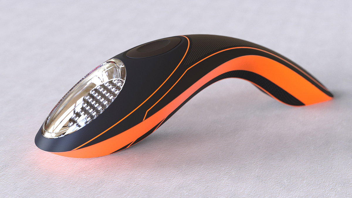 Ergonomics，Bionics Design ，Nautilus flashlight，