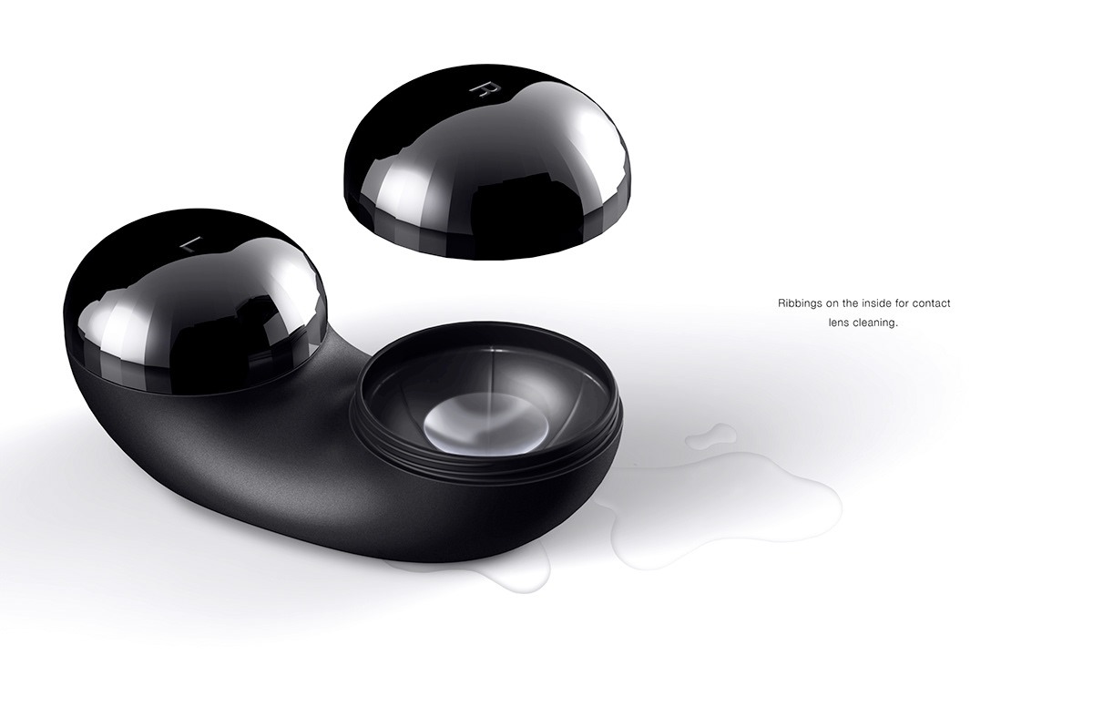 contact lens case ，Redesign，