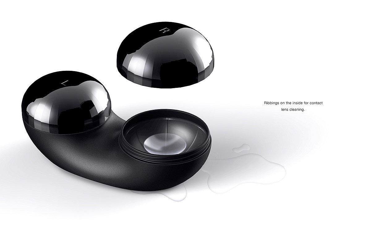 contact lens case ，Redesign，